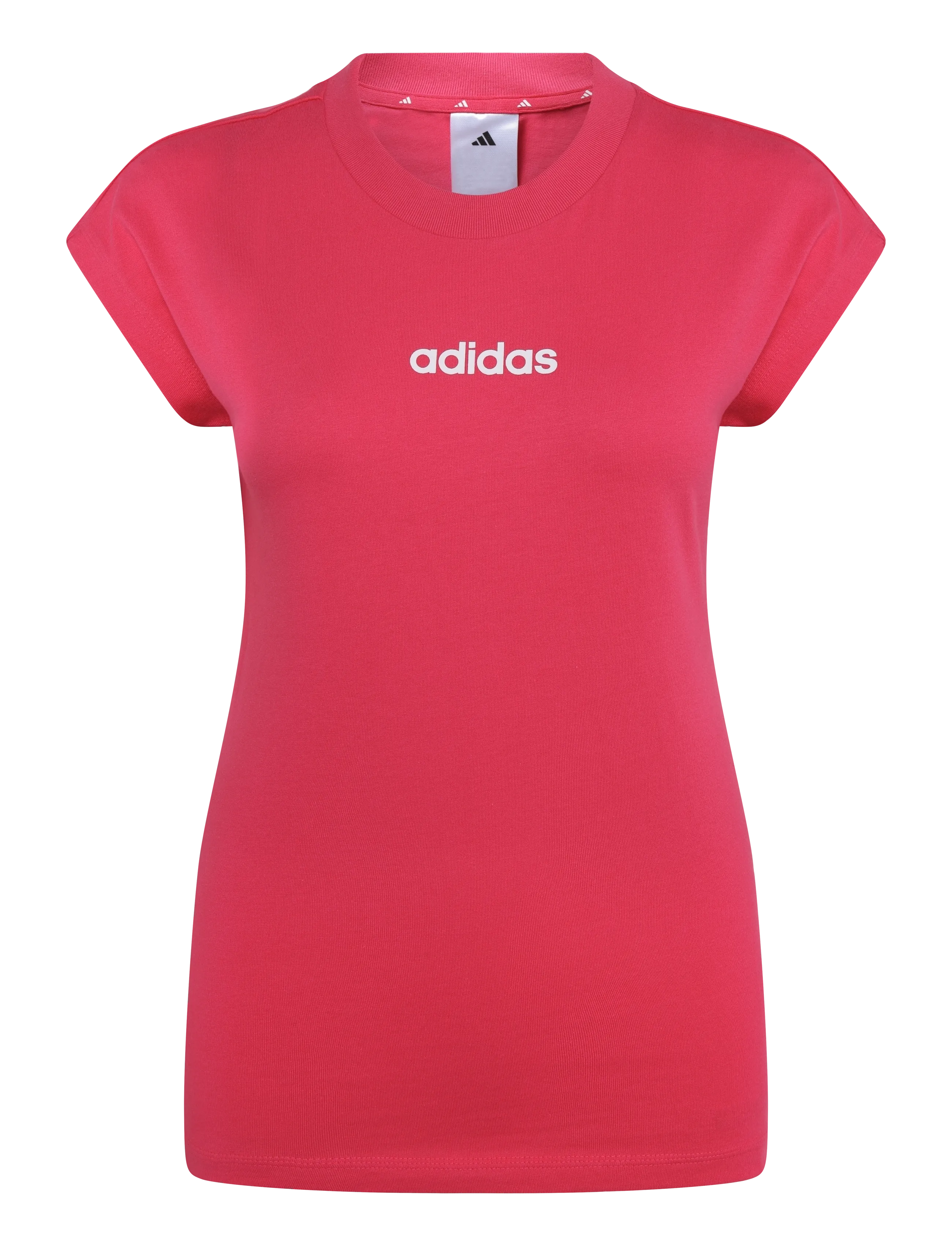 adidas Sportswear W LIN SJ T - adidas - POWPNK/WHITE / pink/rose