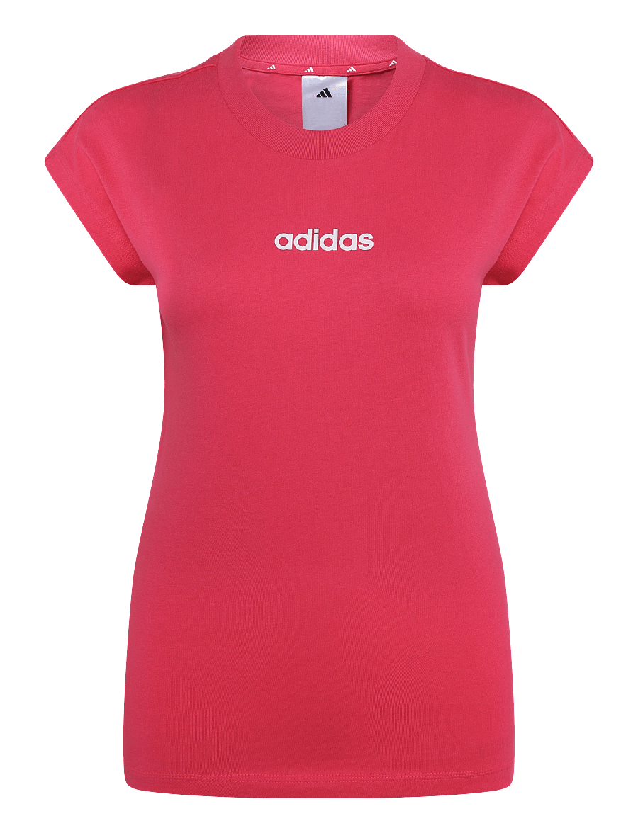 adidas Sportswear - W LIN SJ T - alussärgid ja t-särgid - powpnk/white - 0