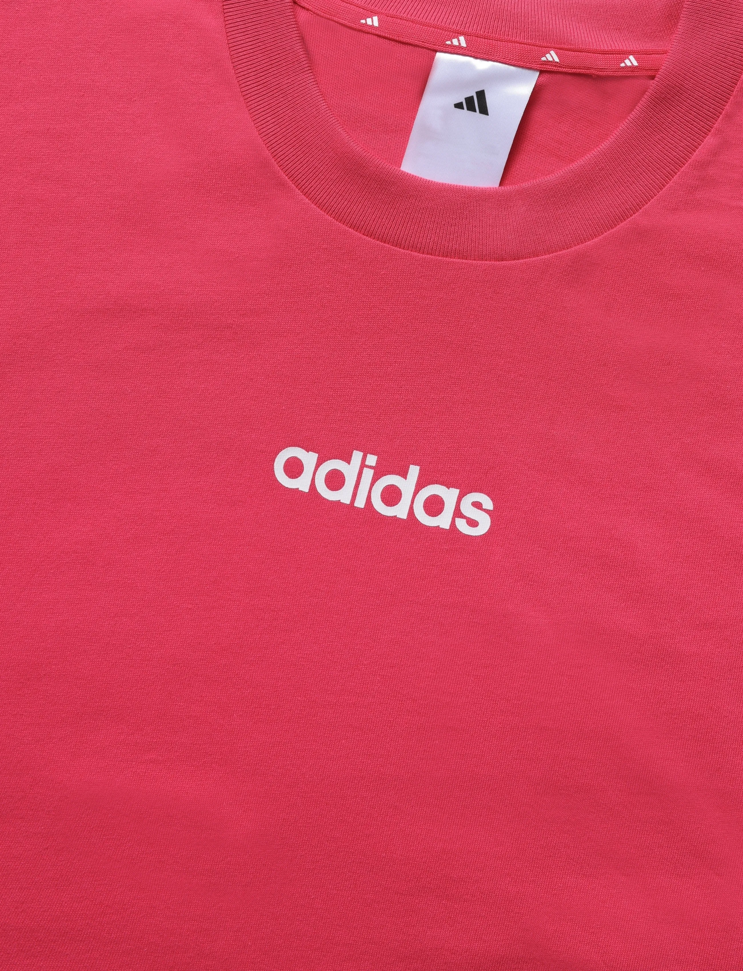 adidas Sportswear - W LIN SJ T - alussärgid ja t-särgid - powpnk/white - 2