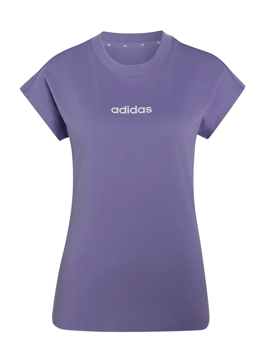 adidas Sportswear - W LIN SJ T - t-shirts - maglil/white - 1