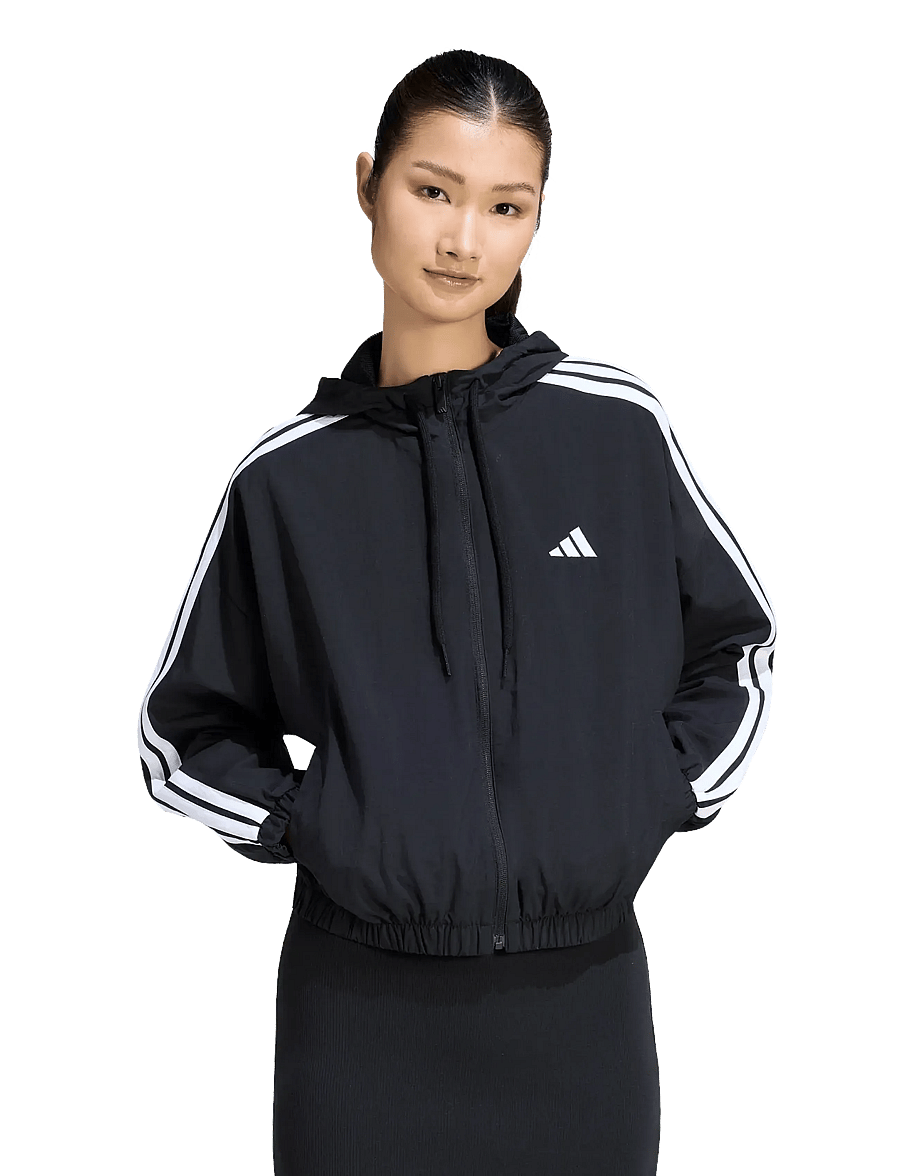 adidas Sportswear - W 3S WV WB - vabaaja jakid - black/white - 2