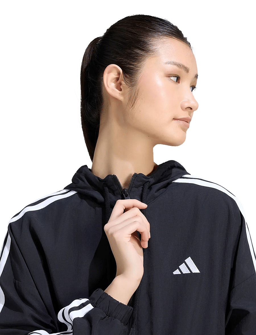 adidas Sportswear - W 3S WV WB - vabaaja jakid - black/white - 3