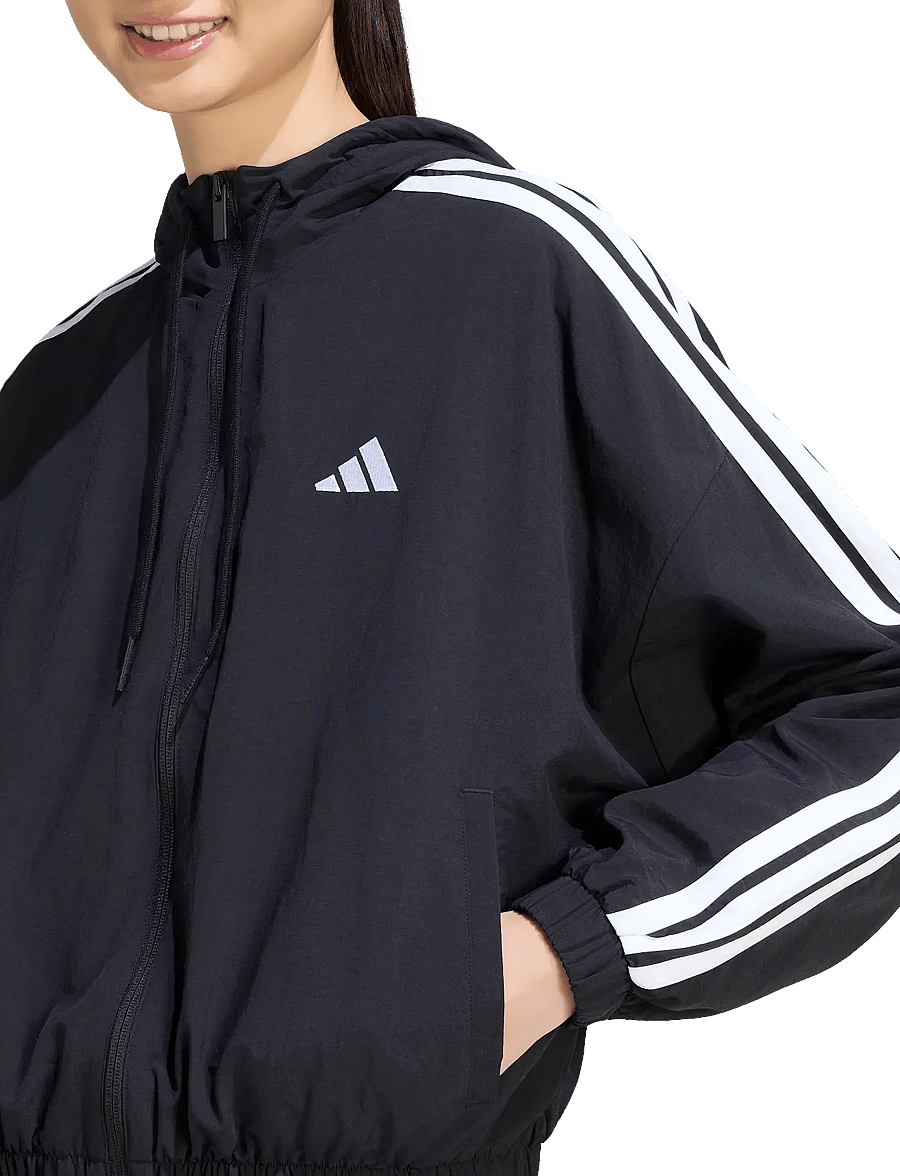 adidas Sportswear - W 3S WV WB - vabaaja jakid - black/white - 4