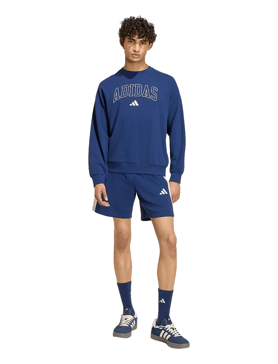 adidas Sportswear - M COLL FT CRW - alussärgid - dkblue/ivory - 0