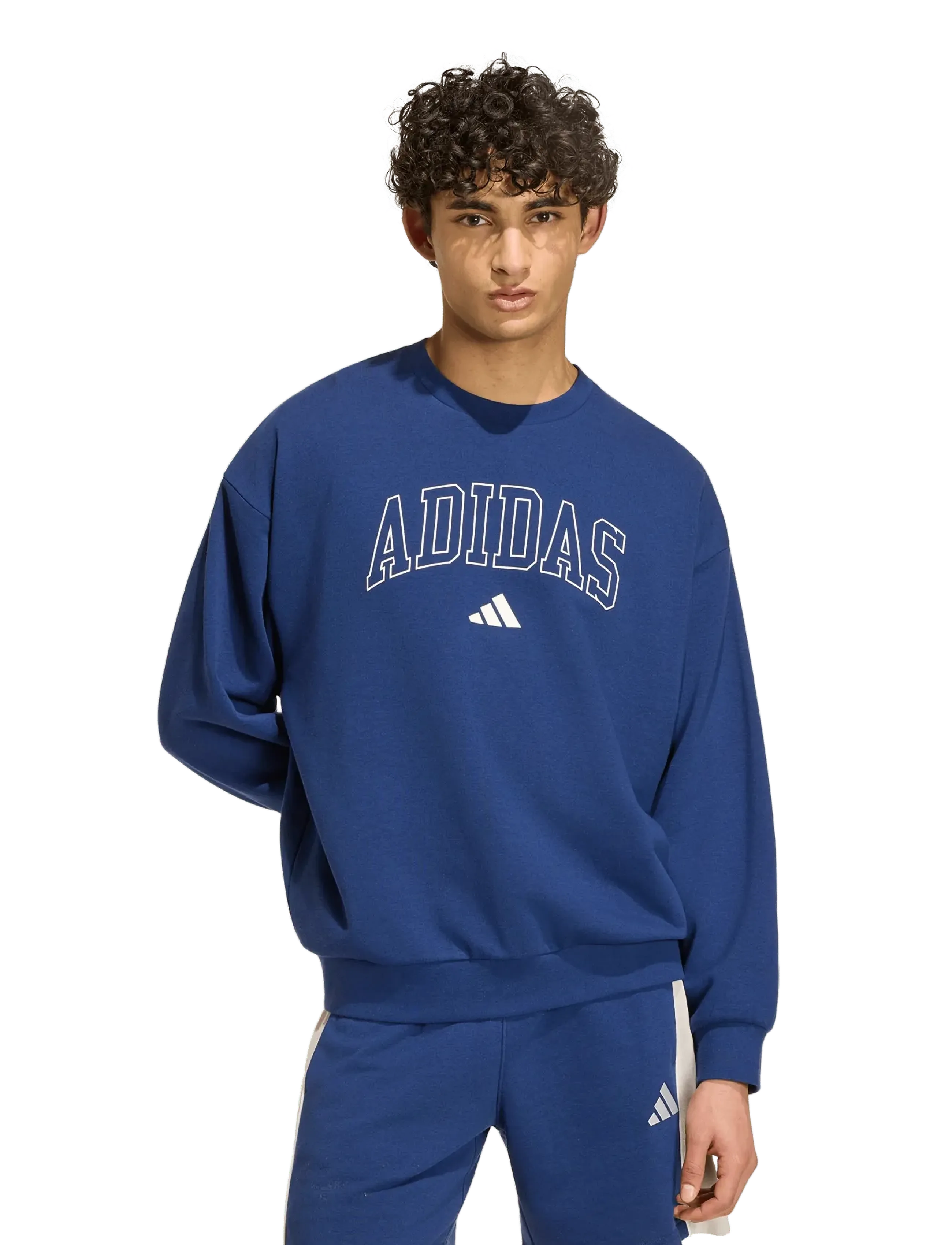 adidas Sportswear - M COLL FT CRW - dkblue/ivory - 2