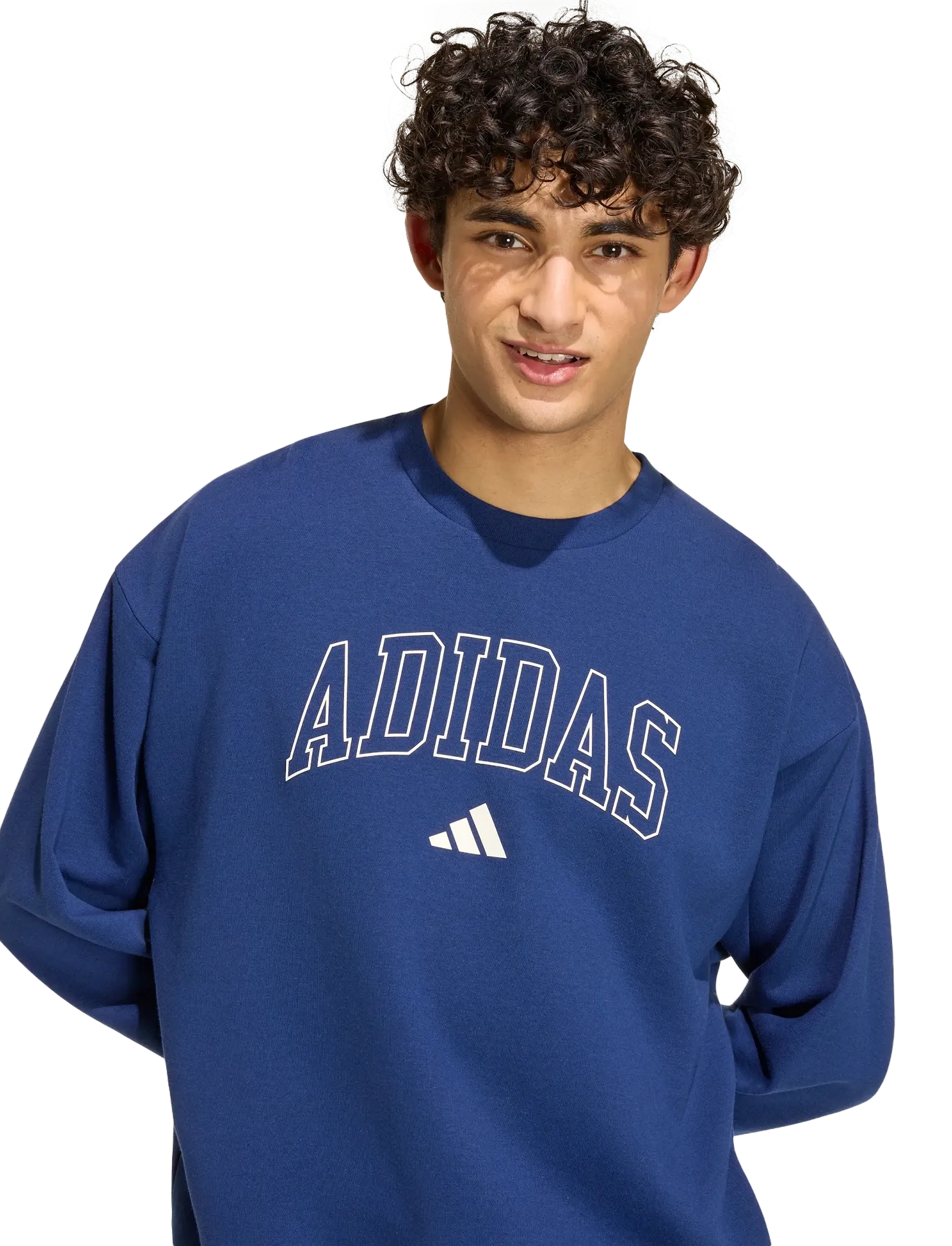 adidas Sportswear - M COLL FT CRW - dkblue/ivory - 3
