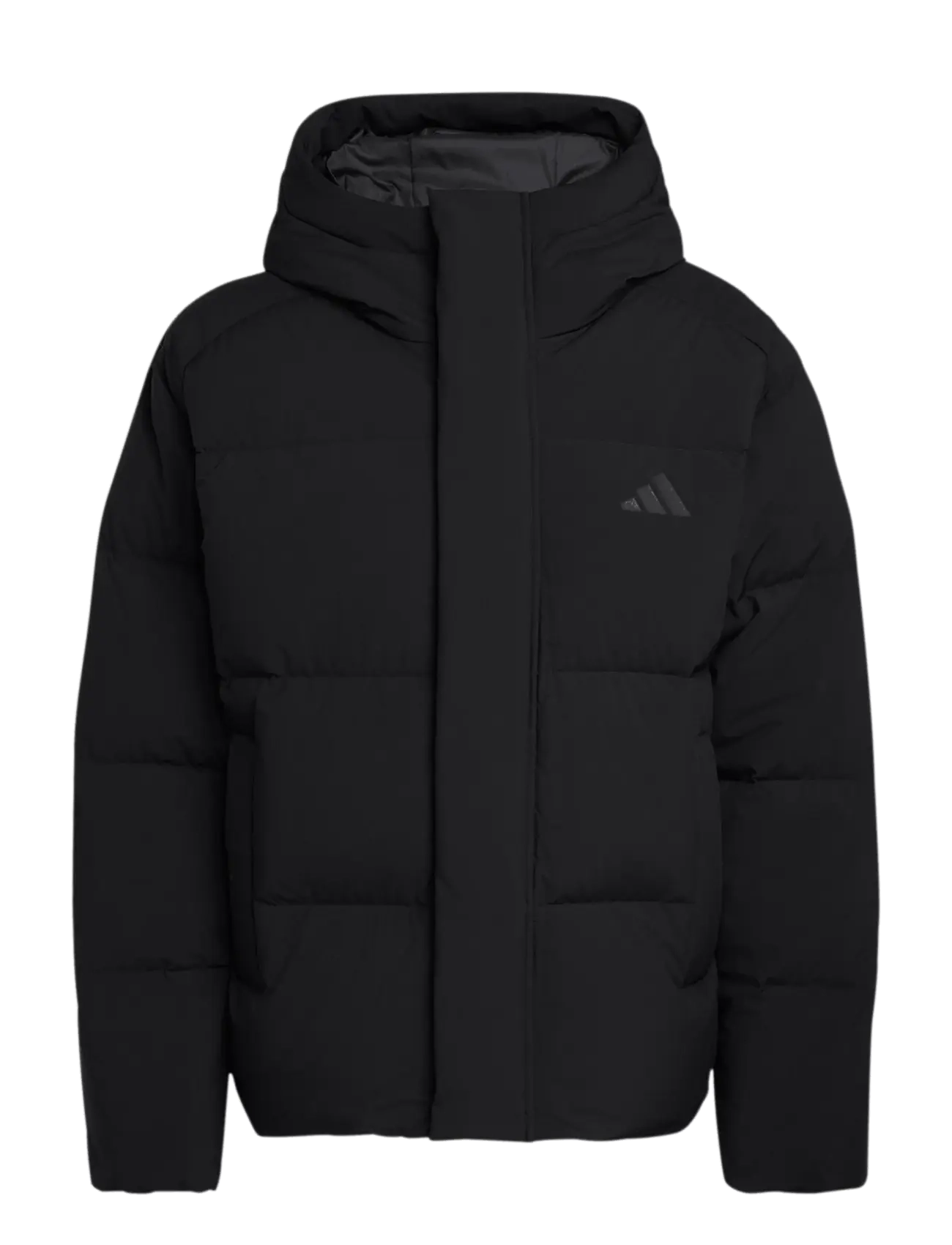 adidas Sportswear DOWN PUF HD JKT - Riided - BLACK / black