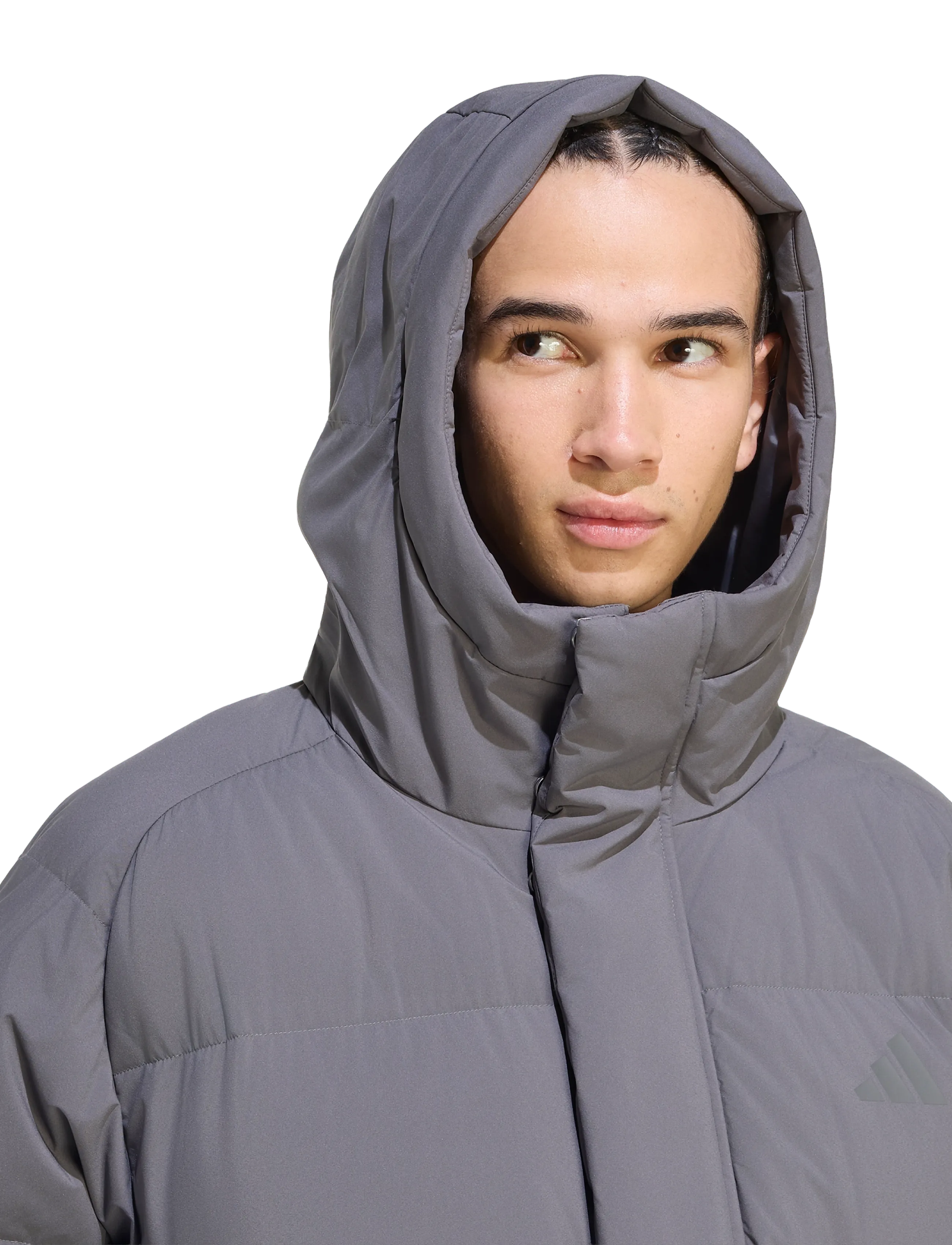 adidas Sportswear - DOWN PUF HD JKT - friluftsjakker - grefiv - 3