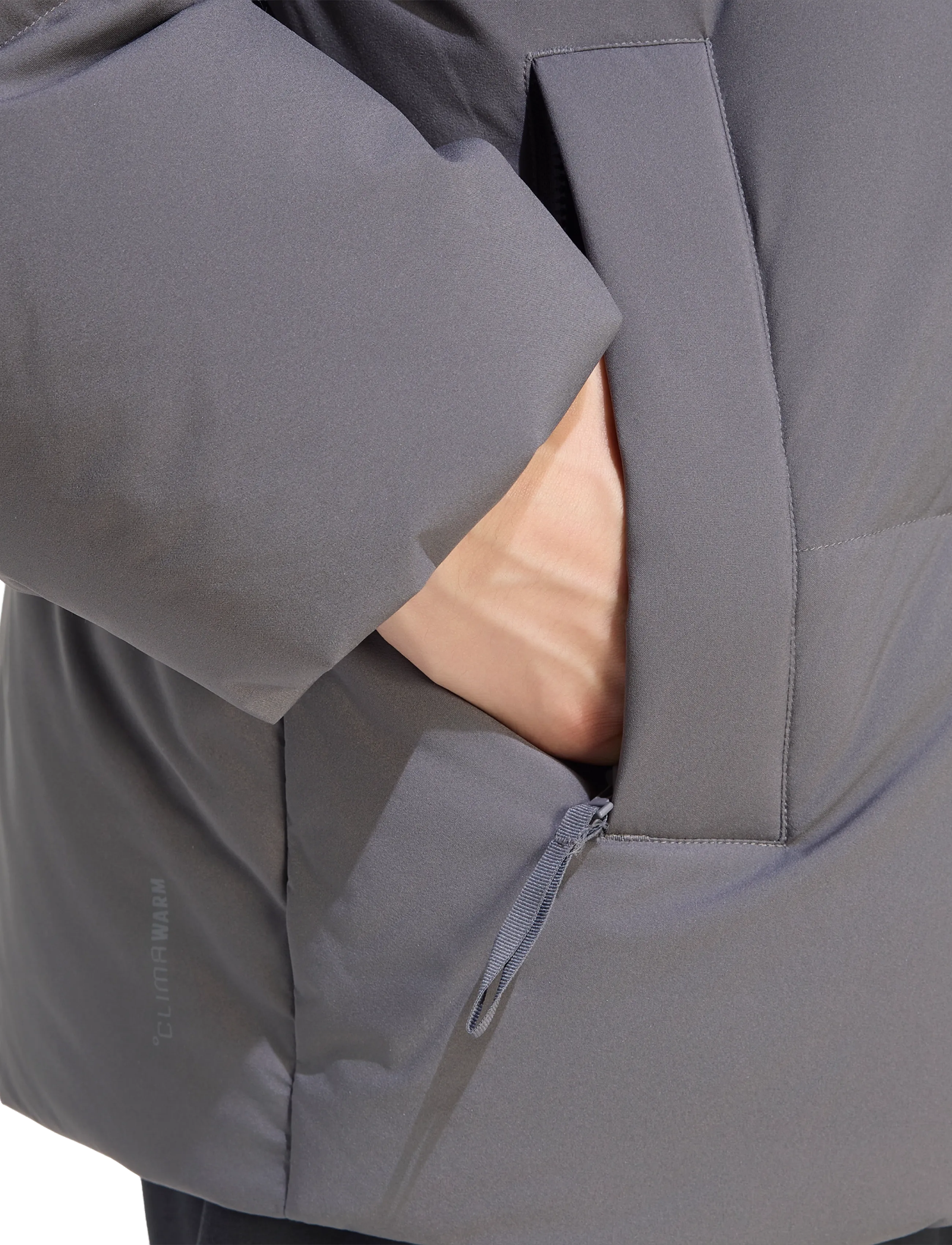 adidas Sportswear - DOWN PUF HD JKT - friluftsjakker - grefiv - 4