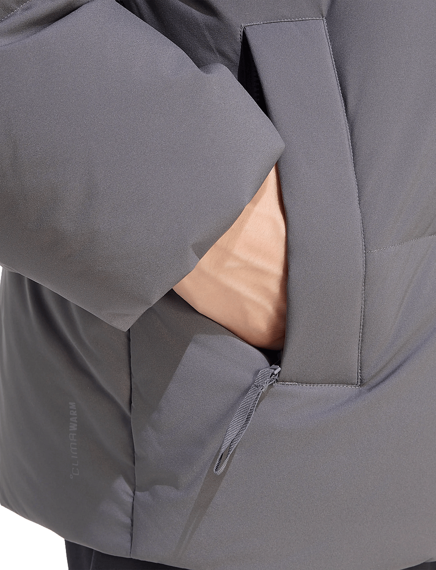 adidas Sportswear - DOWN PUF HD JKT - friluftsjakker - grefiv - 4