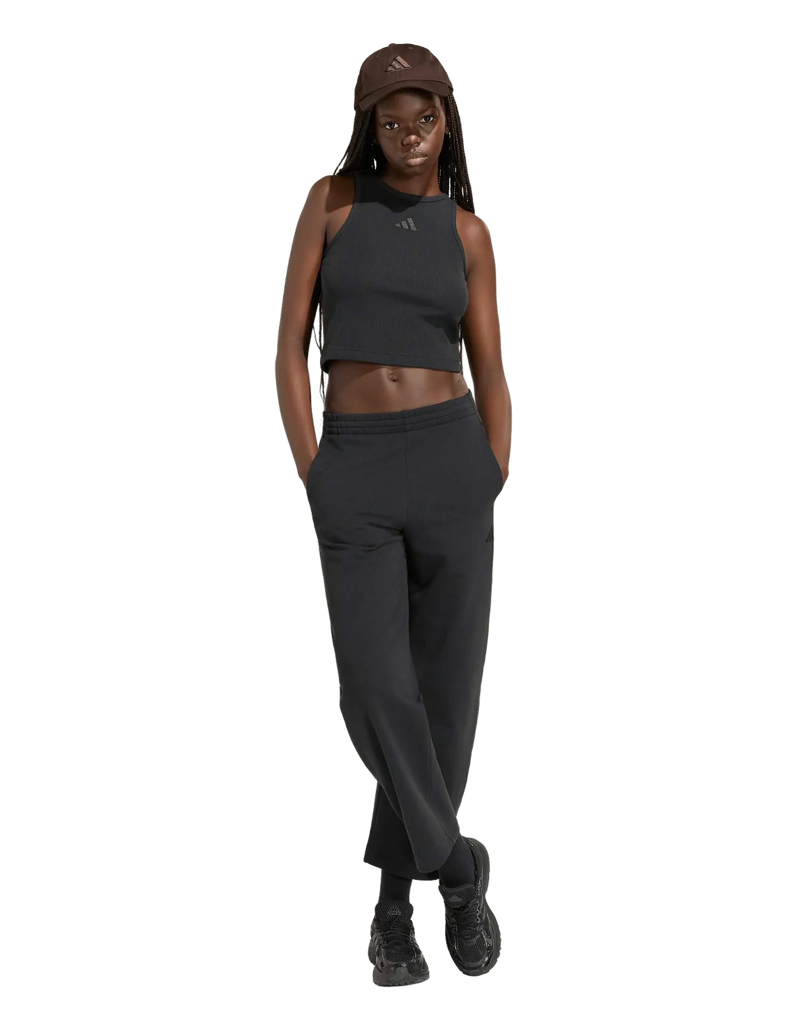 adidas Sportswear W AK SL RIB TNK - Tank tops - BLACK / black