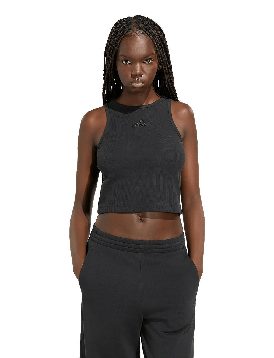 adidas Sportswear - W AK SL RIB TNK - tanktops - black - 2