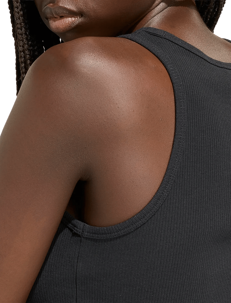 adidas Sportswear - W AK SL RIB TNK - tanktops - black - 3