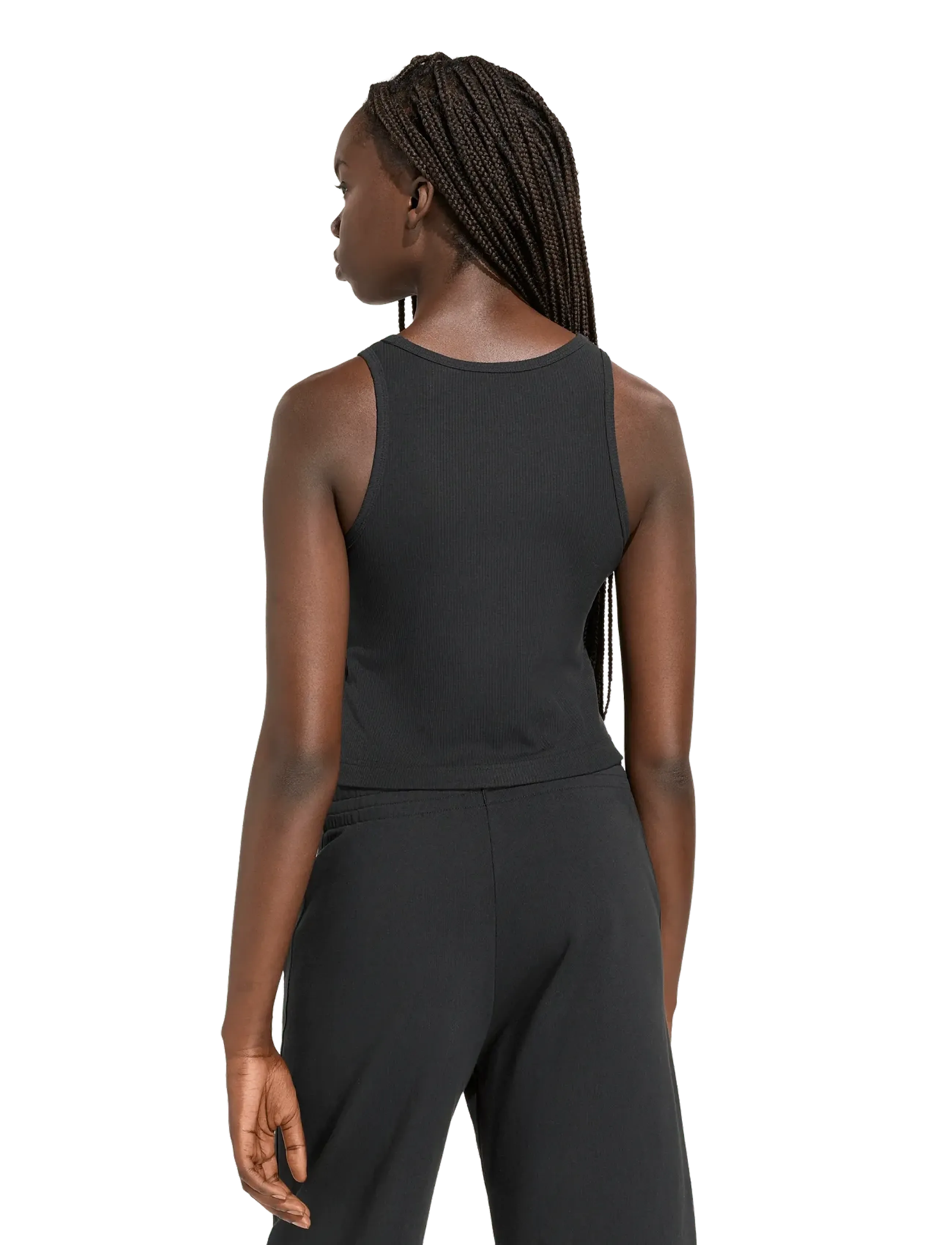 adidas Sportswear - W AK SL RIB TNK - tanktops - black - 5