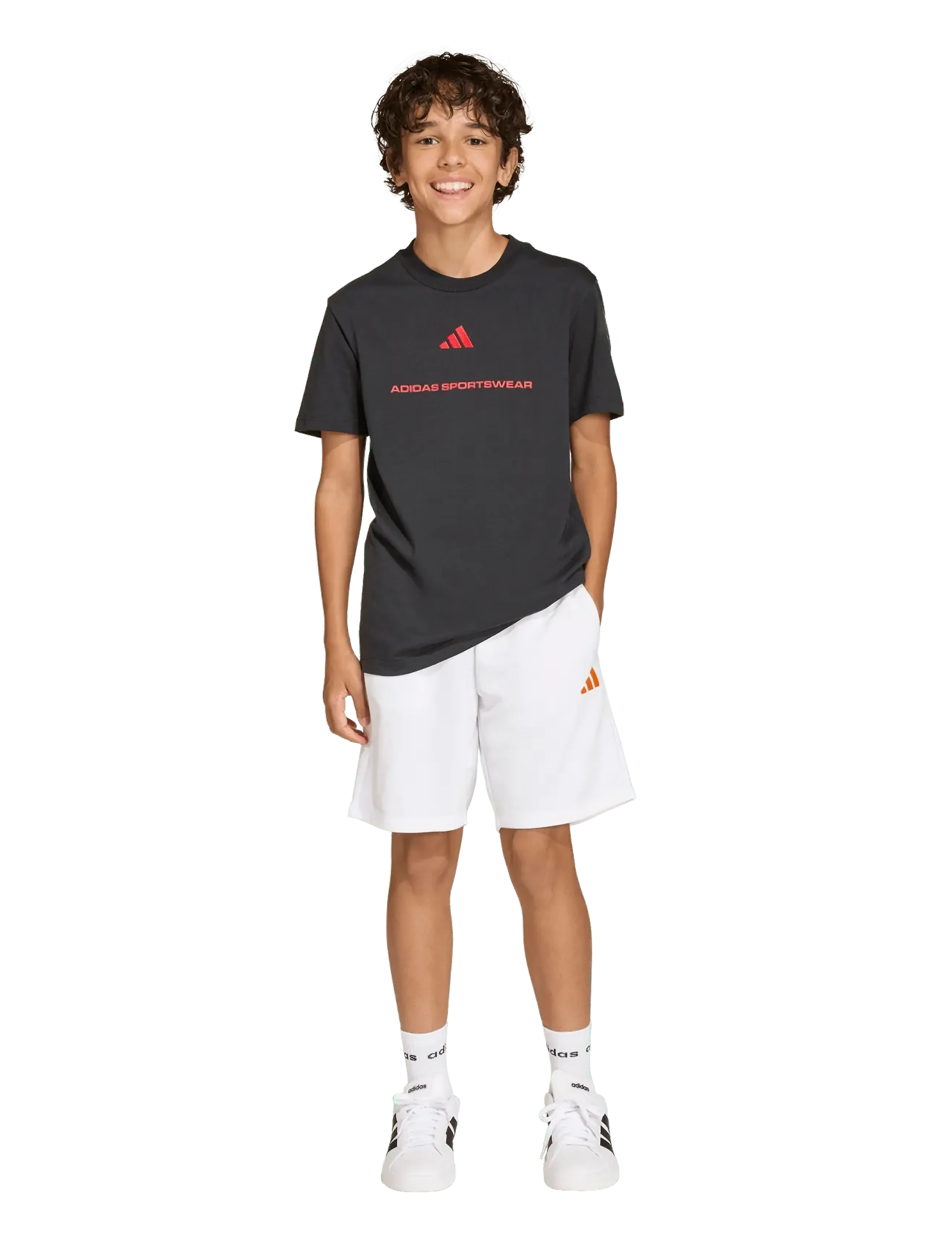 adidas Sportswear B FT SHO - Sportimise püksid - WHITE / white