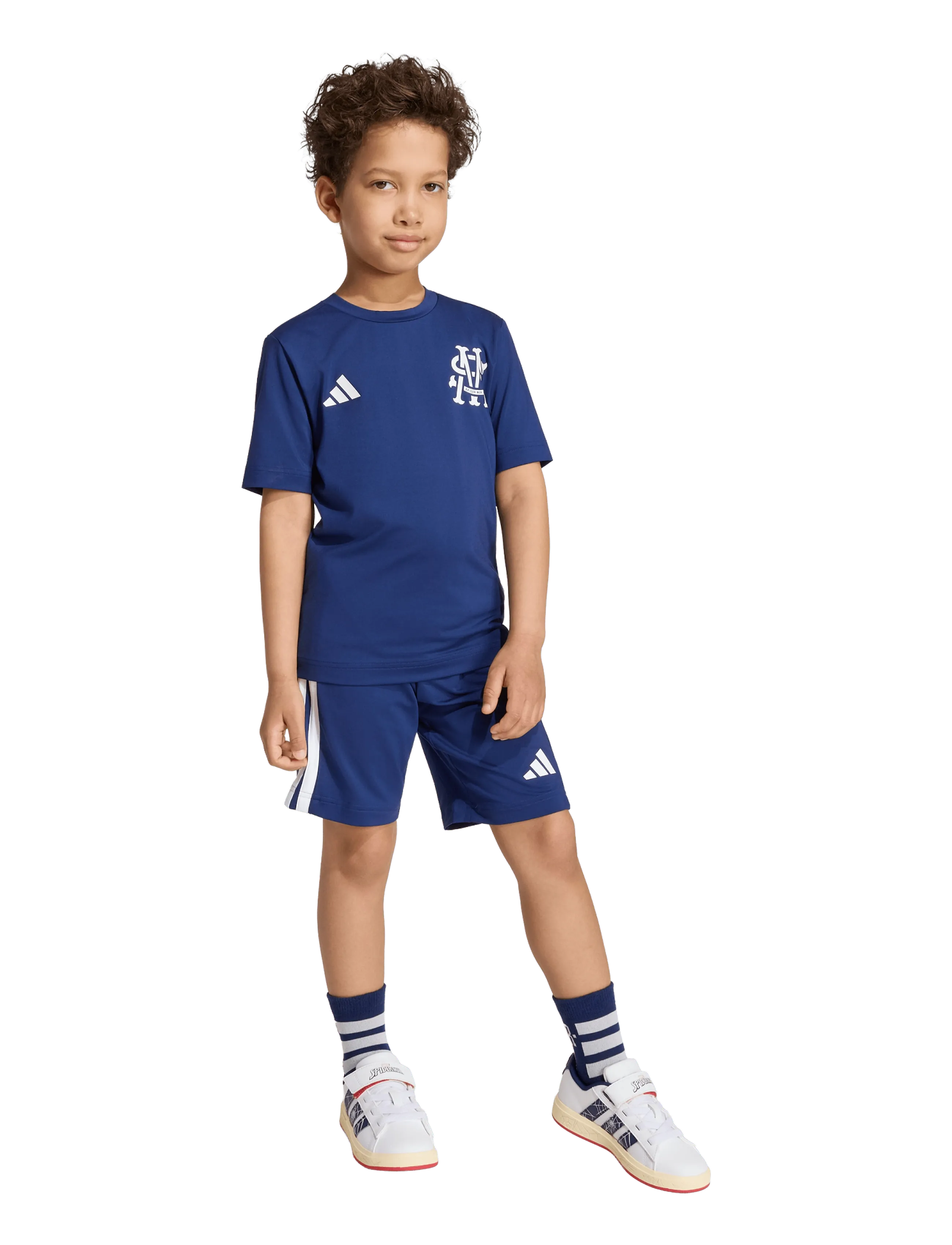 adidas Sportswear - LK MRVL SM SPOR - 2-osalised komplektid - dkblue/white - 2