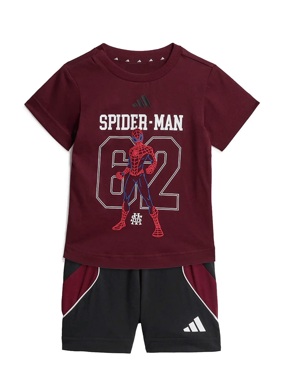 adidas Sportswear - I MRVL SM T SET - 2-teilige sets - maroon/black - 0
