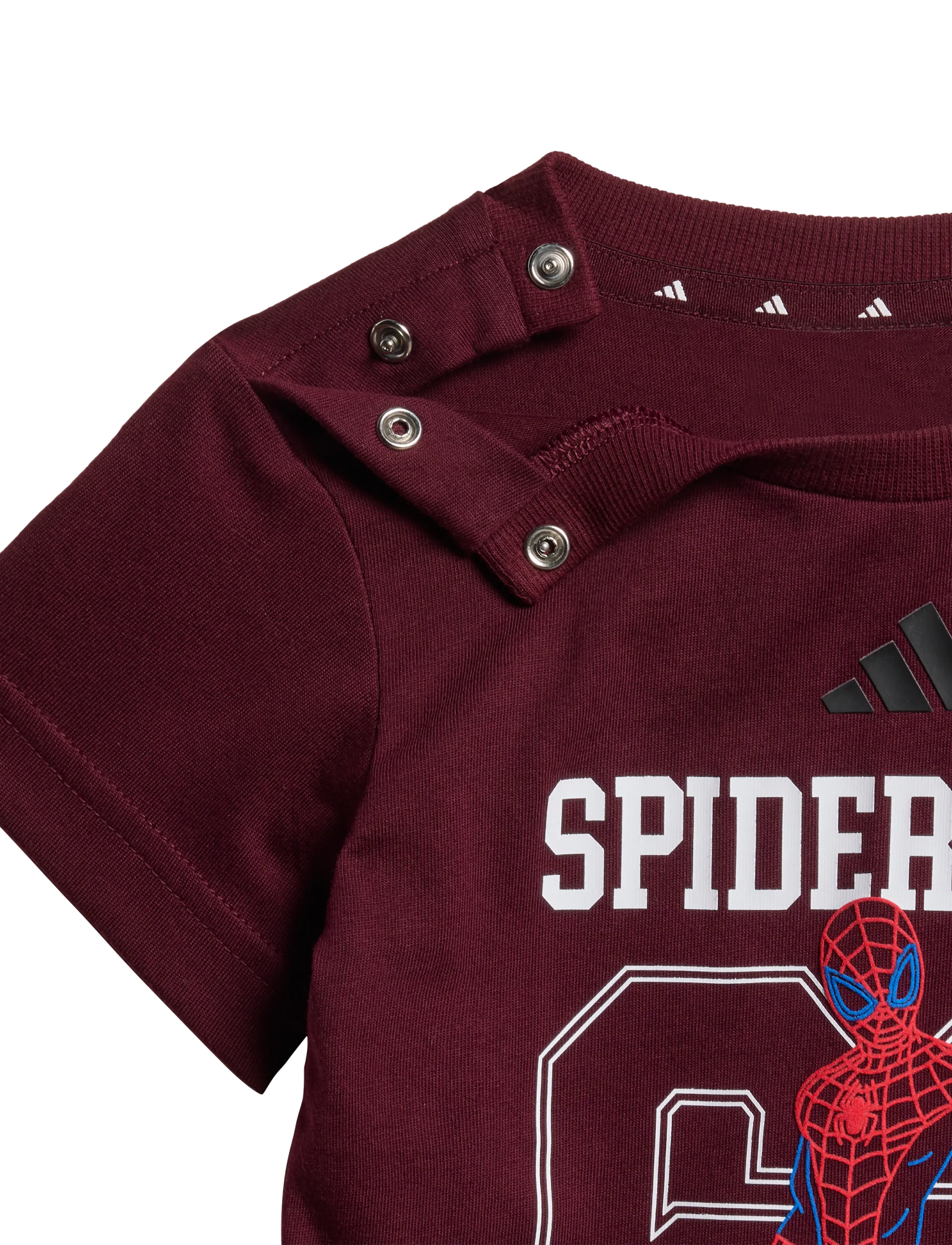 adidas Sportswear - I MRVL SM T SET - maroon/black - 4