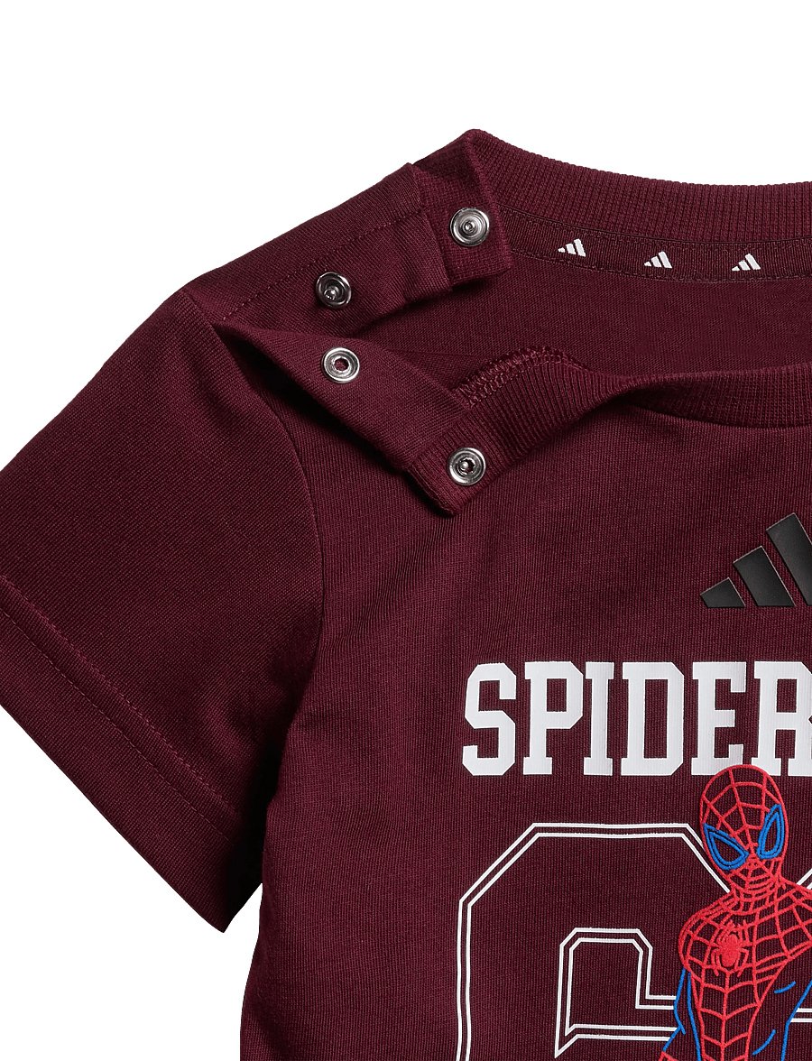 adidas Sportswear - I MRVL SM T SET - 2-teilige sets - maroon/black - 4