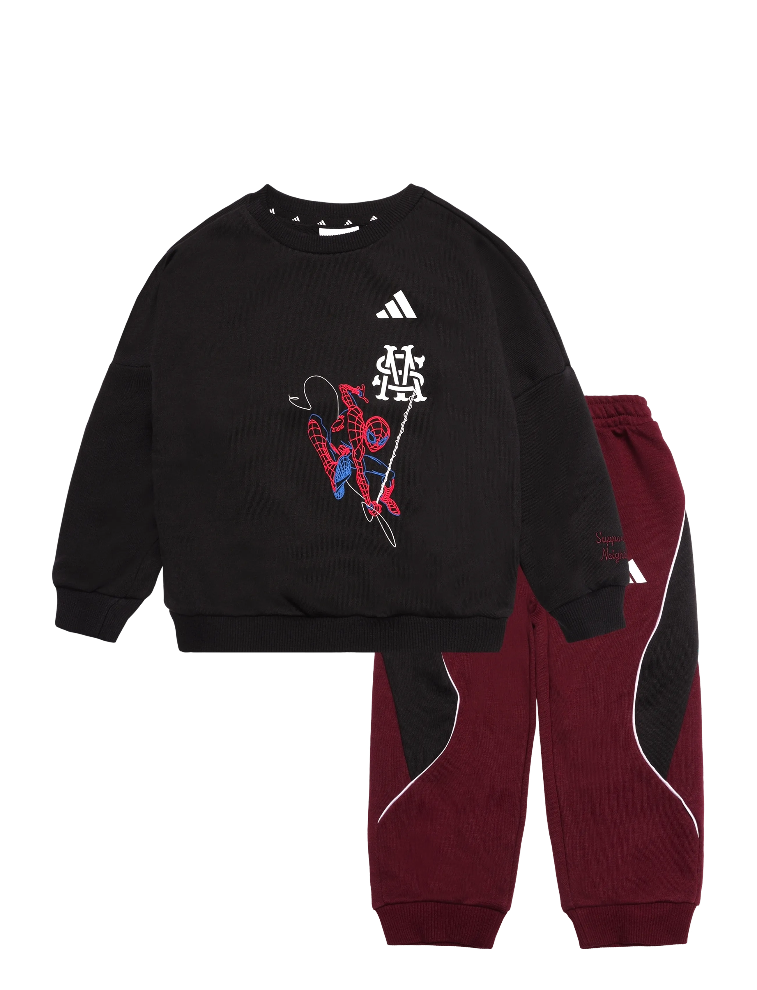 adidas Sportswear I MRVL SM JOG - adidas - BLACK/WHITE / black