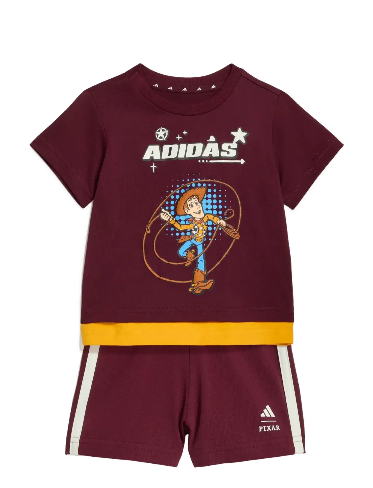 adidas Sportswear I DY TS T SET - View all - MAROON/OWHITE / burgundy