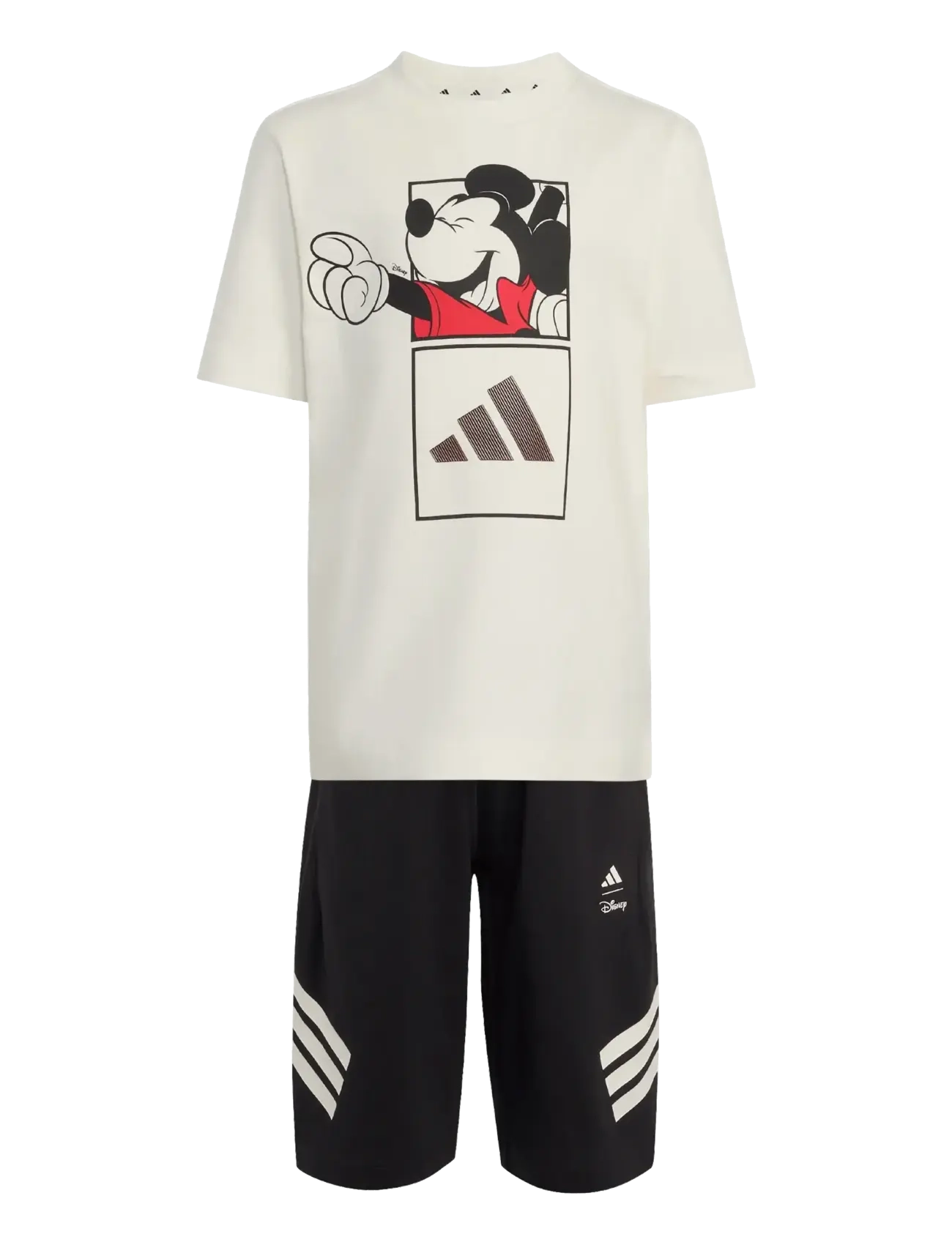 adidas Sportswear LK DY MM T SET - Lapsed  2-8 aasta - OWHITE/BLACK / cream