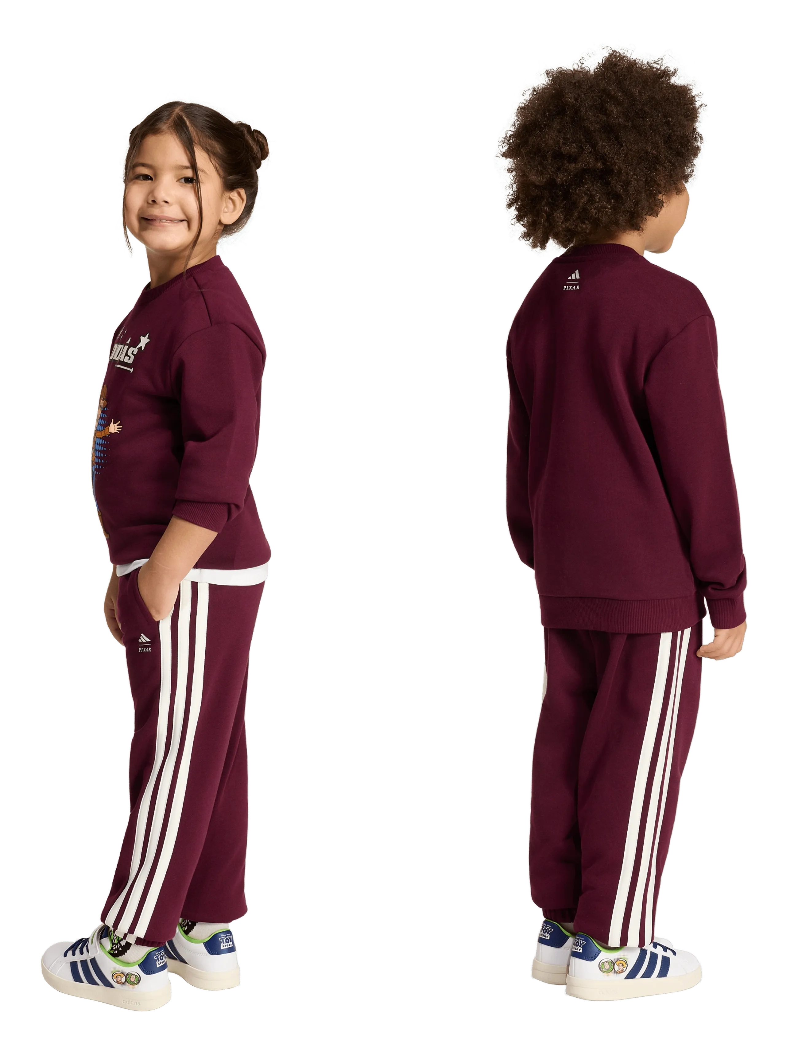 adidas Sportswear - LK DY TS T JOG - trainingsanzug - maroon/owhite - 4