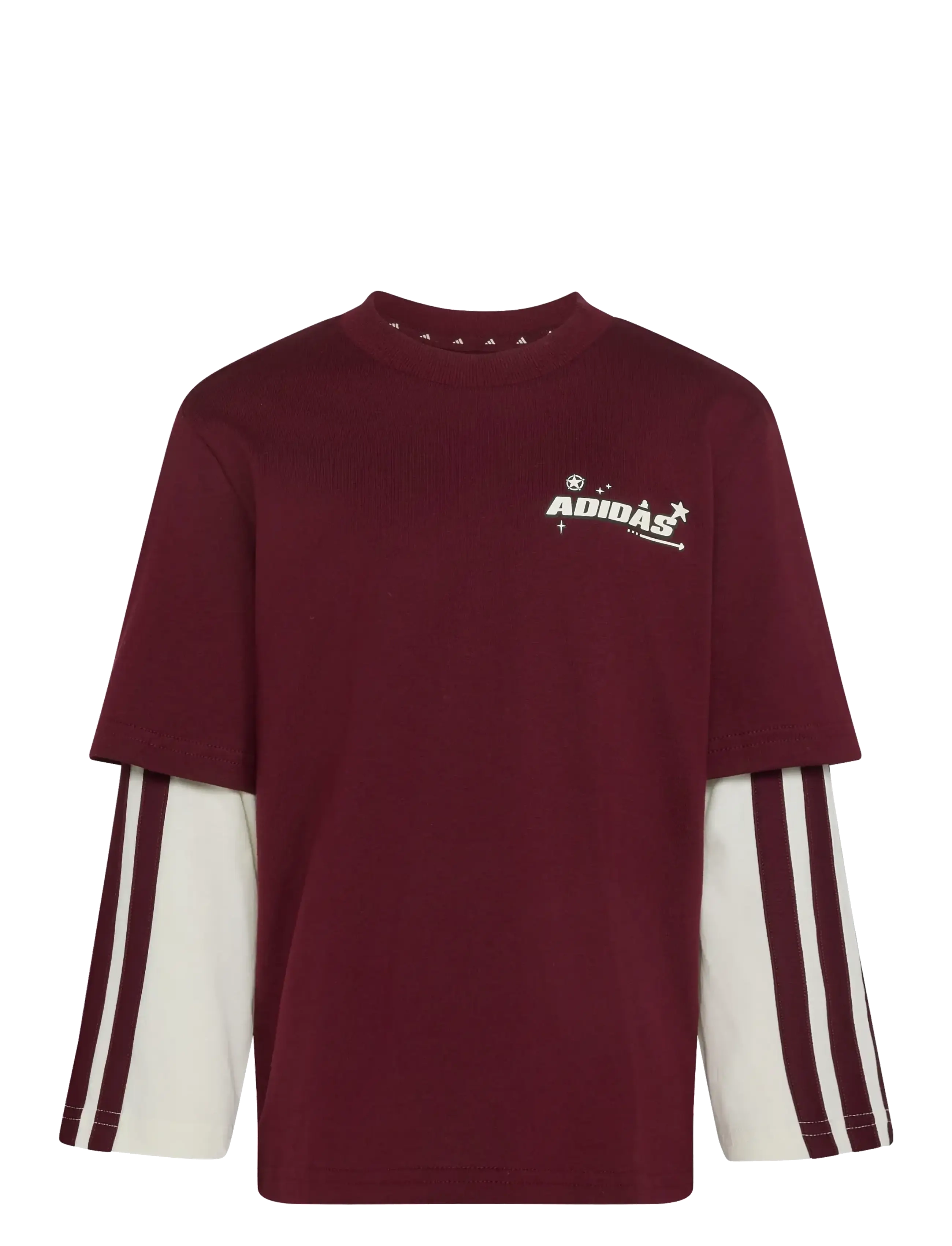 adidas Sportswear LK DY TS T - Långärmade t-shirts - MAROON/OWHITE / burgundy