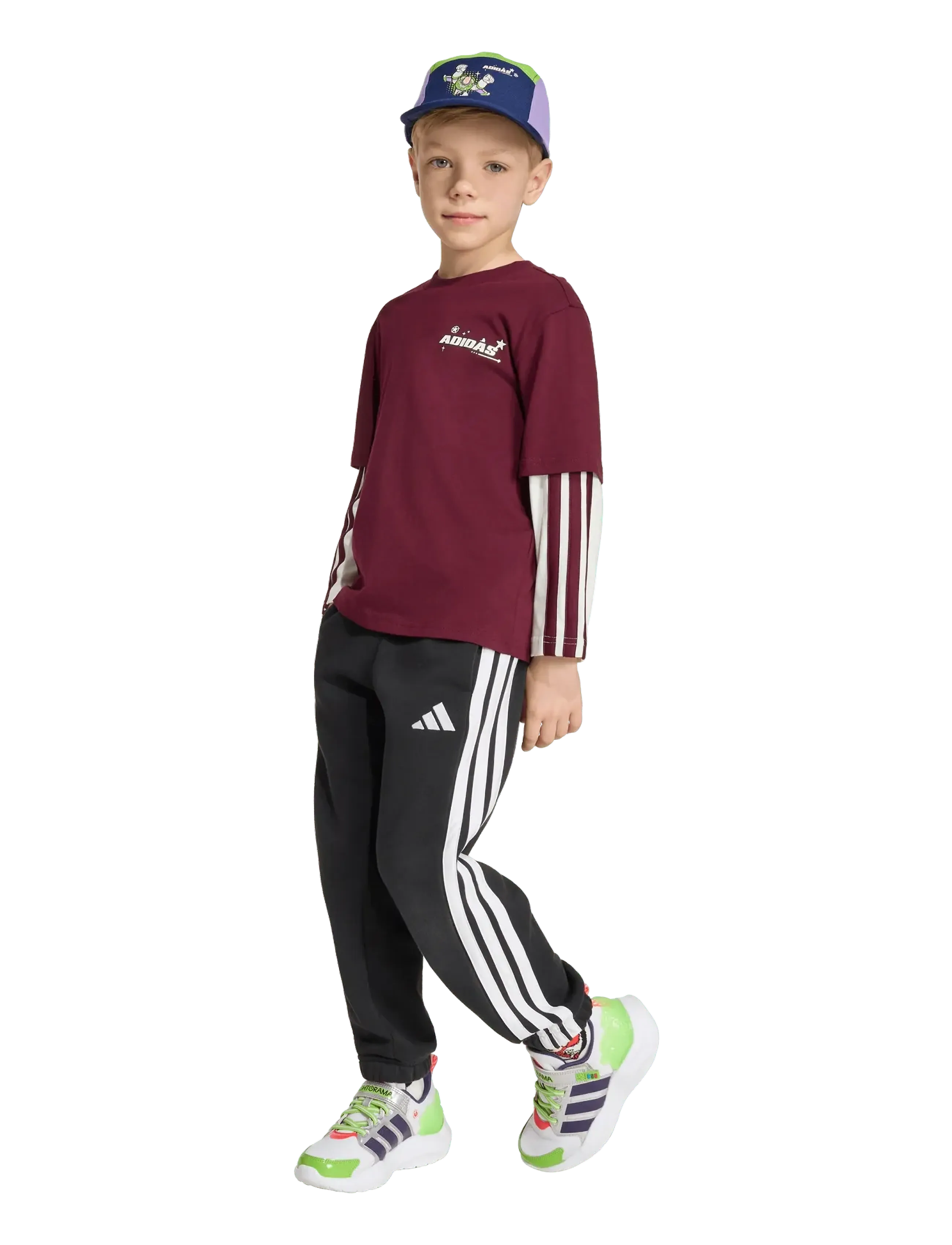 adidas Sportswear LK DY TS T - Langærmede T-shirts - MAROON/OWHITE / burgundy
