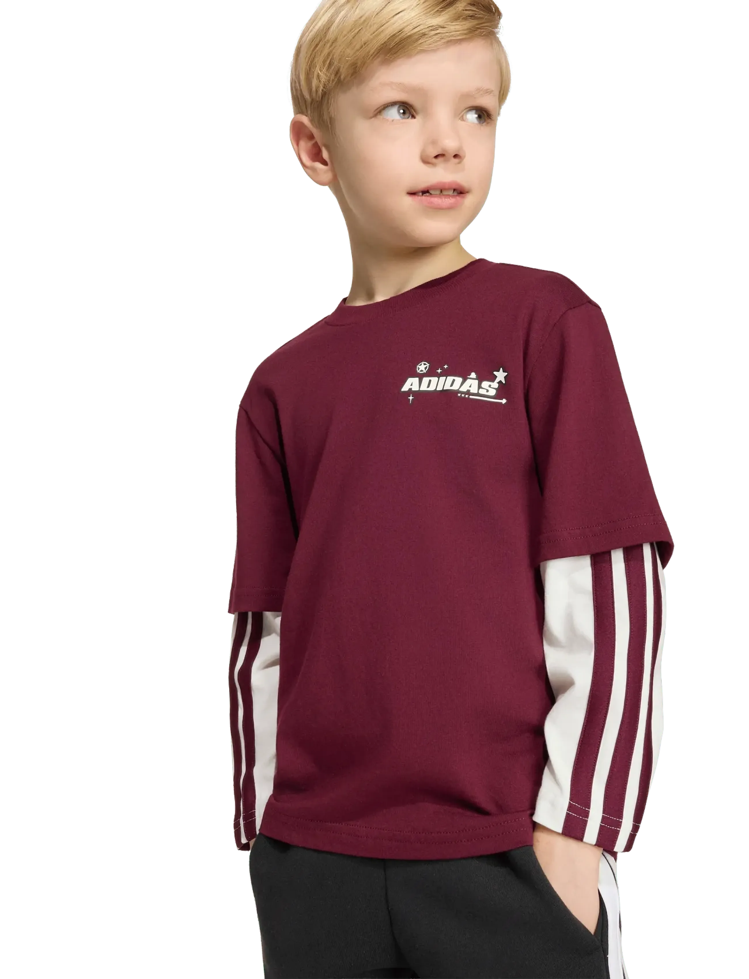 adidas Sportswear - LK DY TS T - sportstoppe - maroon/owhite - 5