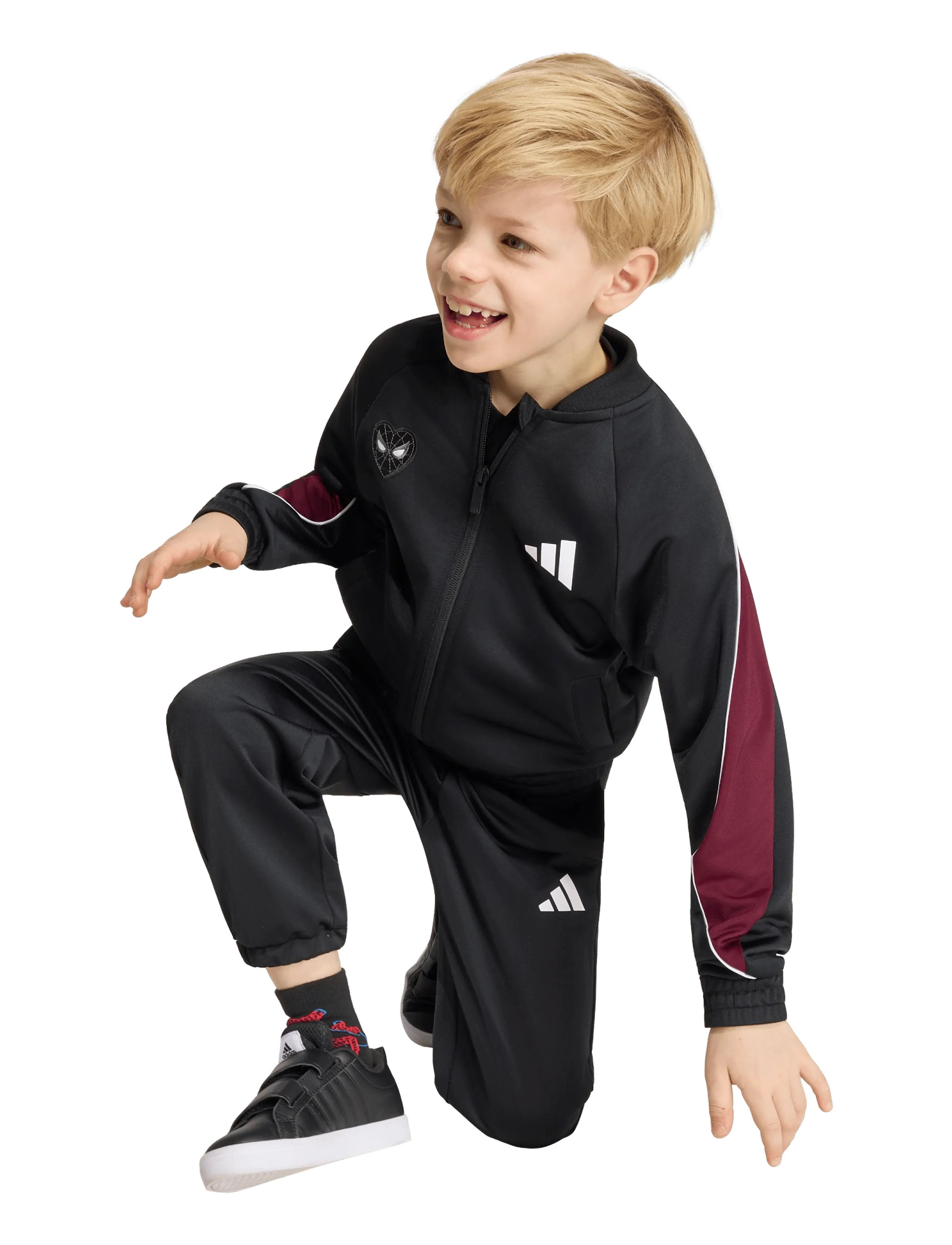 adidas Sportswear Lk Mrvl Sm Ts, Børn, Træningssæt, Sort, Str: 122