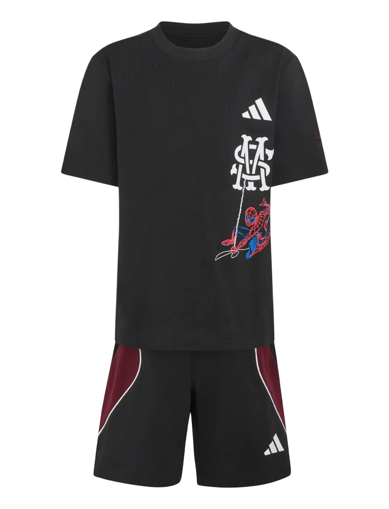 adidas Sportswear LK MRVL SM TSET - adidas - BLACK/WHITE / black