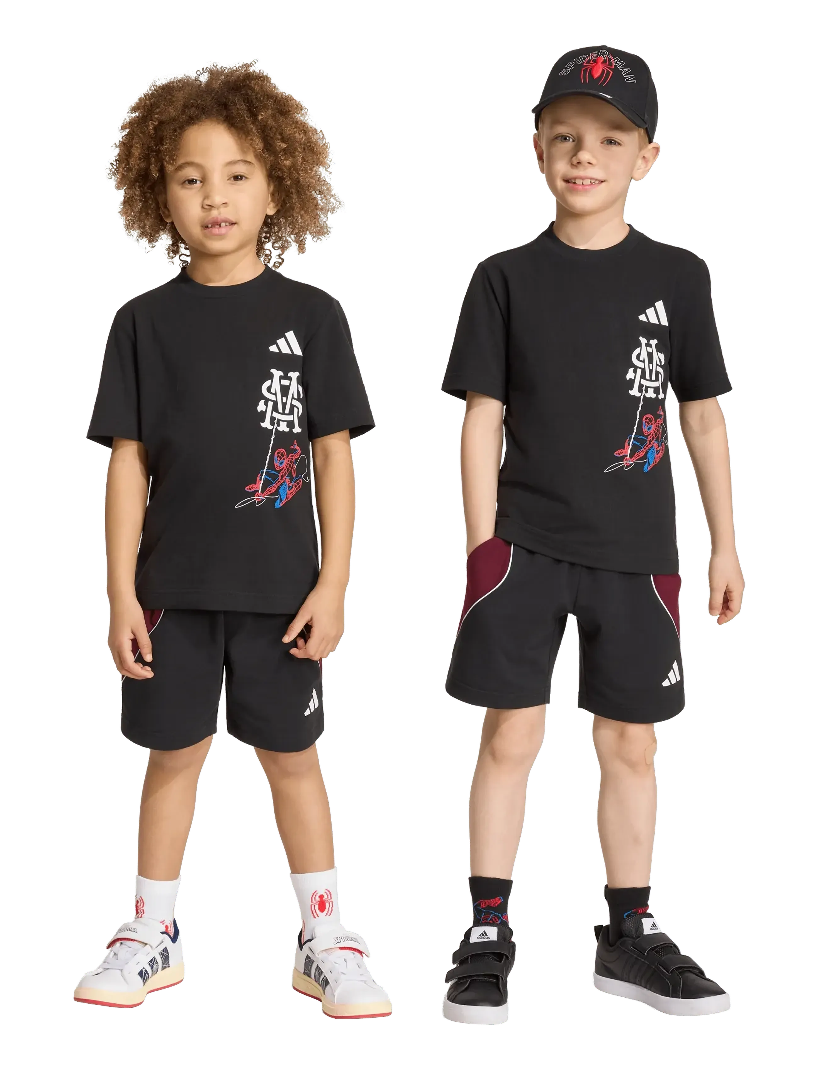 adidas Sportswear - LK MRVL SM TSET - 2-osalised komplektid - black/white - 4
