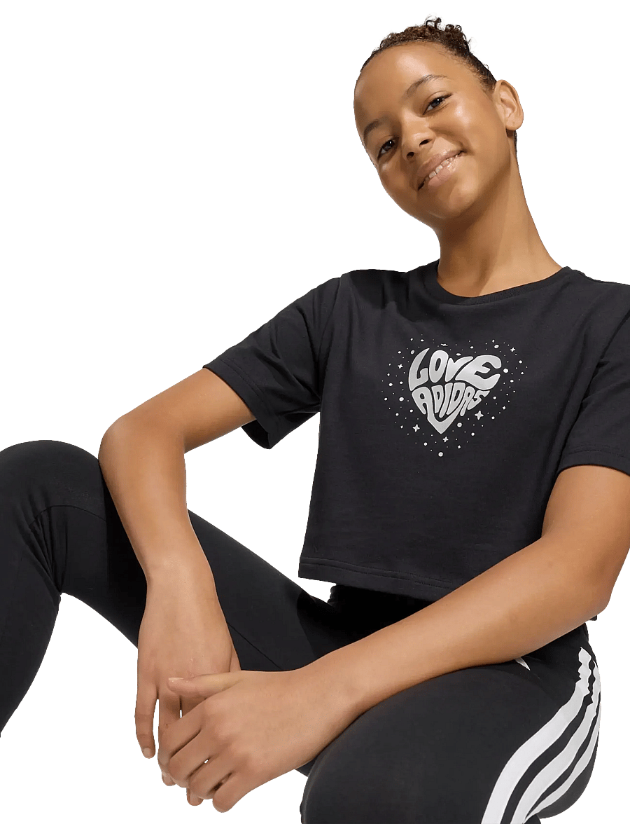 adidas Sportswear - JG GLAM T - lühikeste varrukatega t-särgid - black - 5
