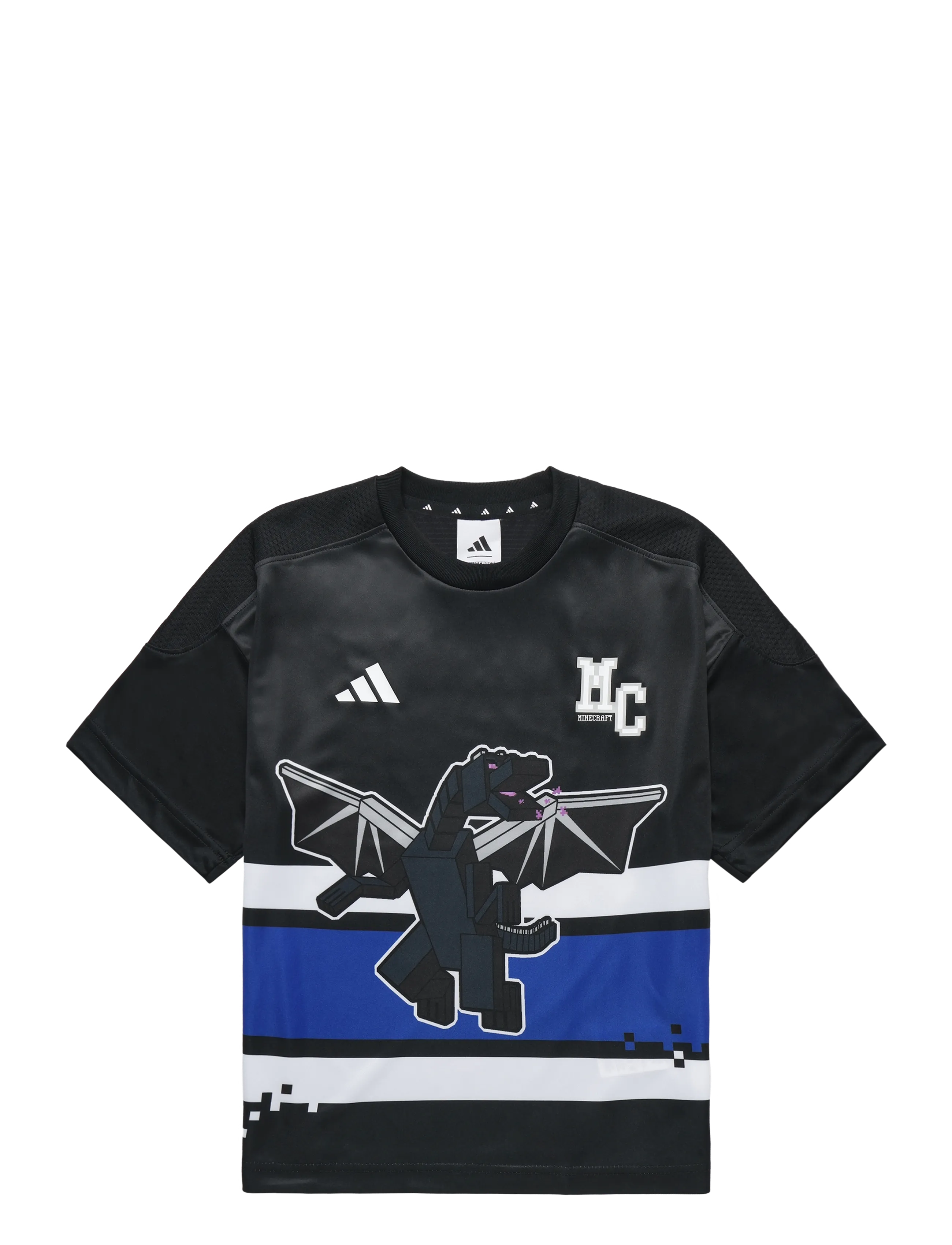 adidas Sportswear J MC TEE - Riided - BLACK / black