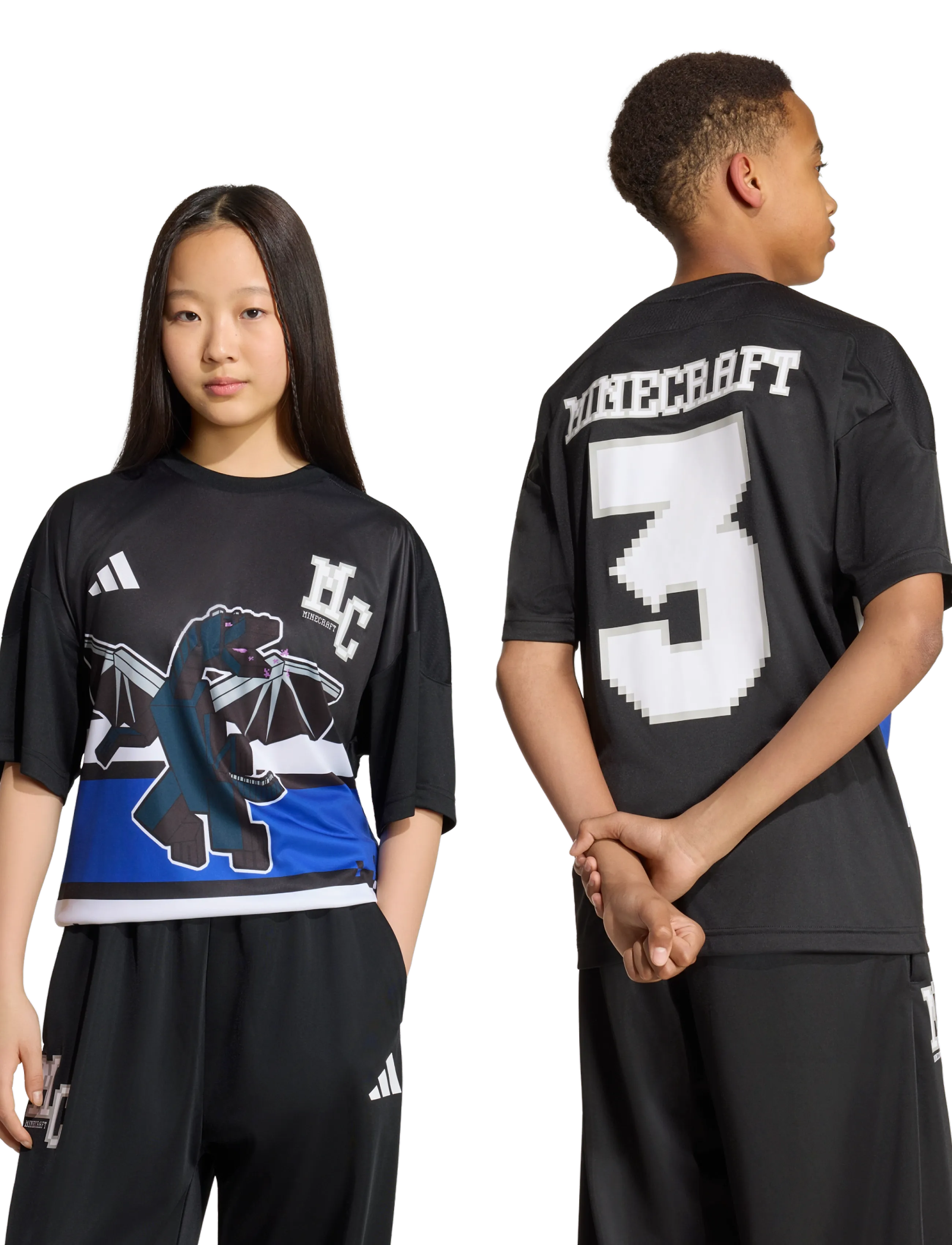 adidas Sportswear - J MC TEE - sports tops - black - 2