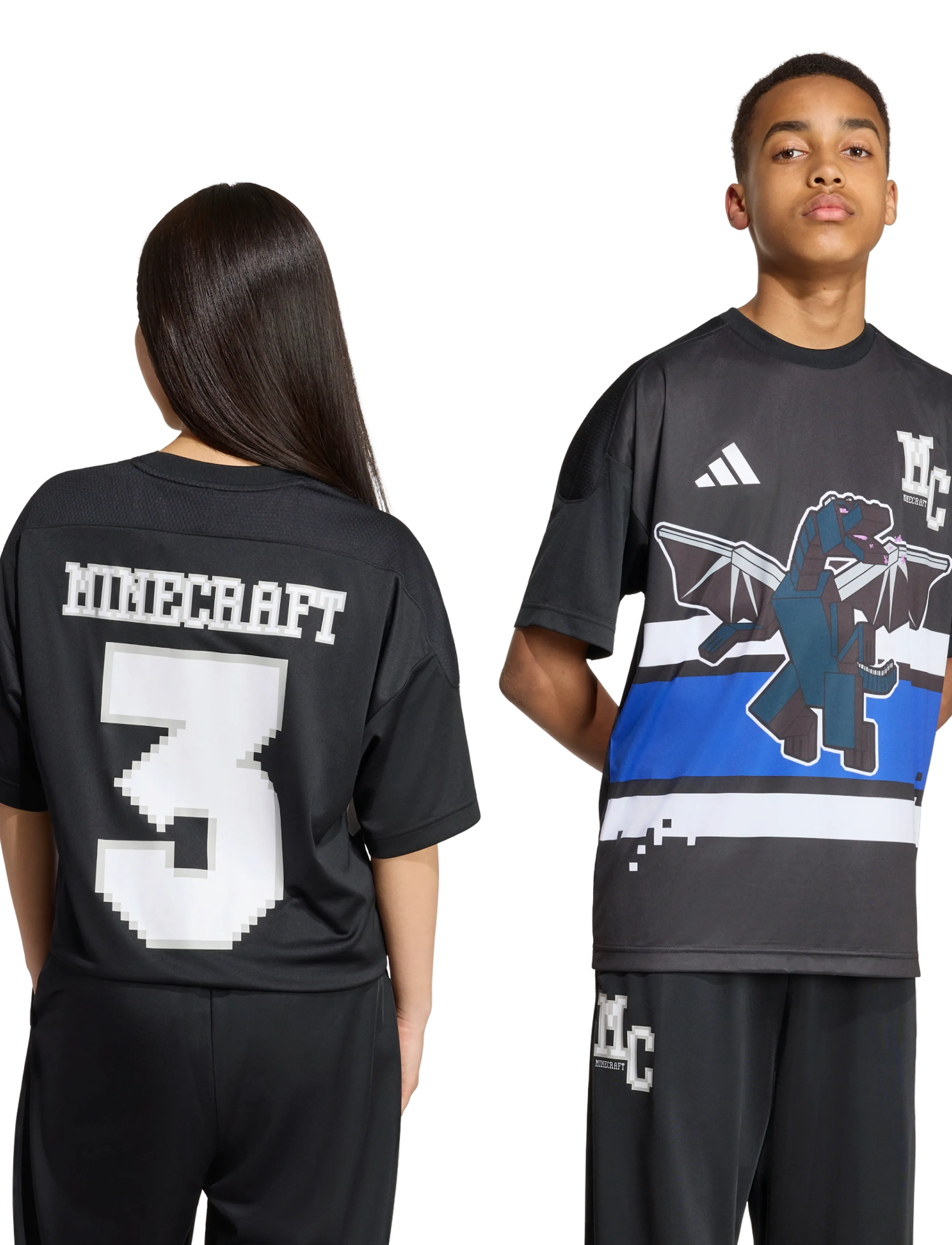 adidas Sportswear - J MC TEE - sports tops - black - 3