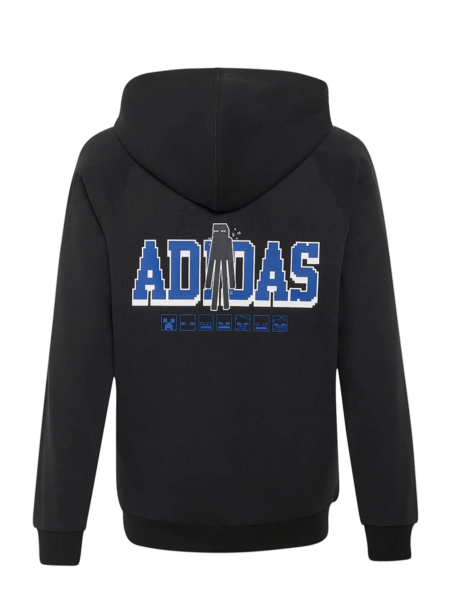 adidas Sportswear - J MC HOODIE - hættetrøjer - black/white - 1