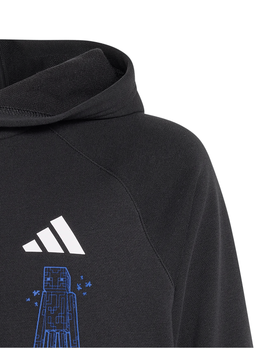 adidas Sportswear - J MC HOODIE - hættetrøjer - black/white - 3