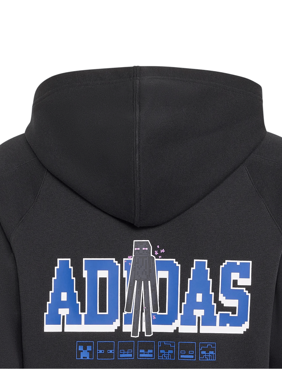 adidas Sportswear - J MC HOODIE - hættetrøjer - black/white - 4