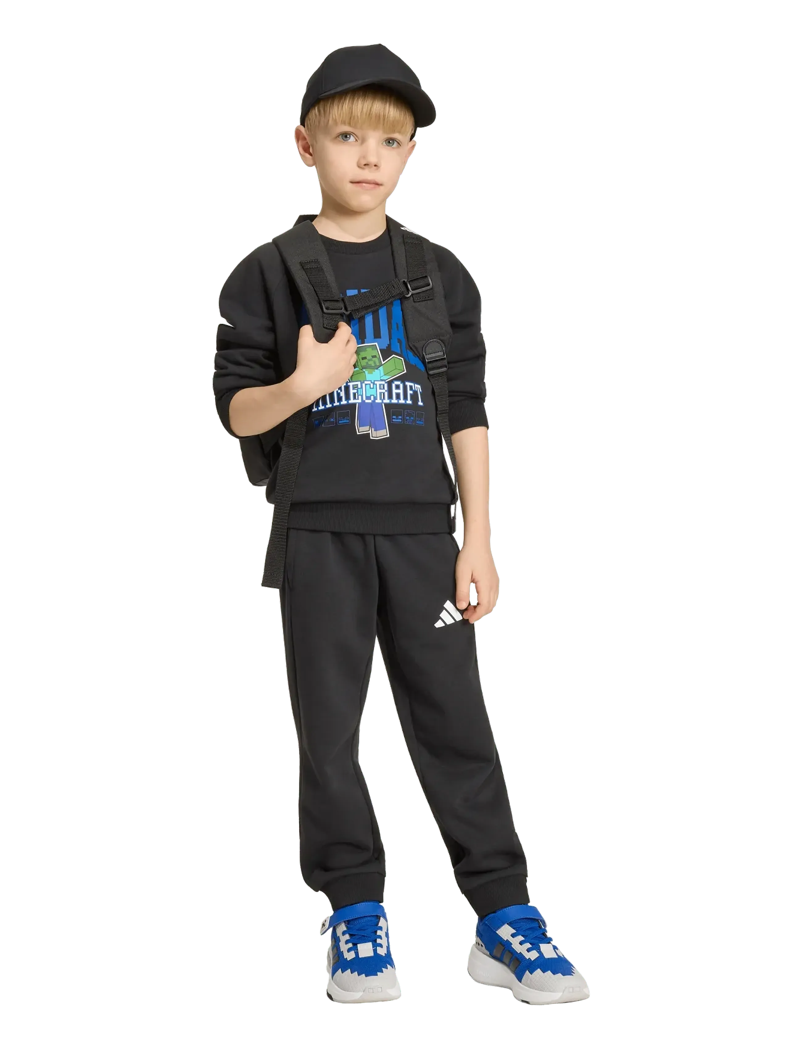 adidas Sportswear Lk Mc Jog Set, 110, Black, Sæt > Træningsdragter, Børn