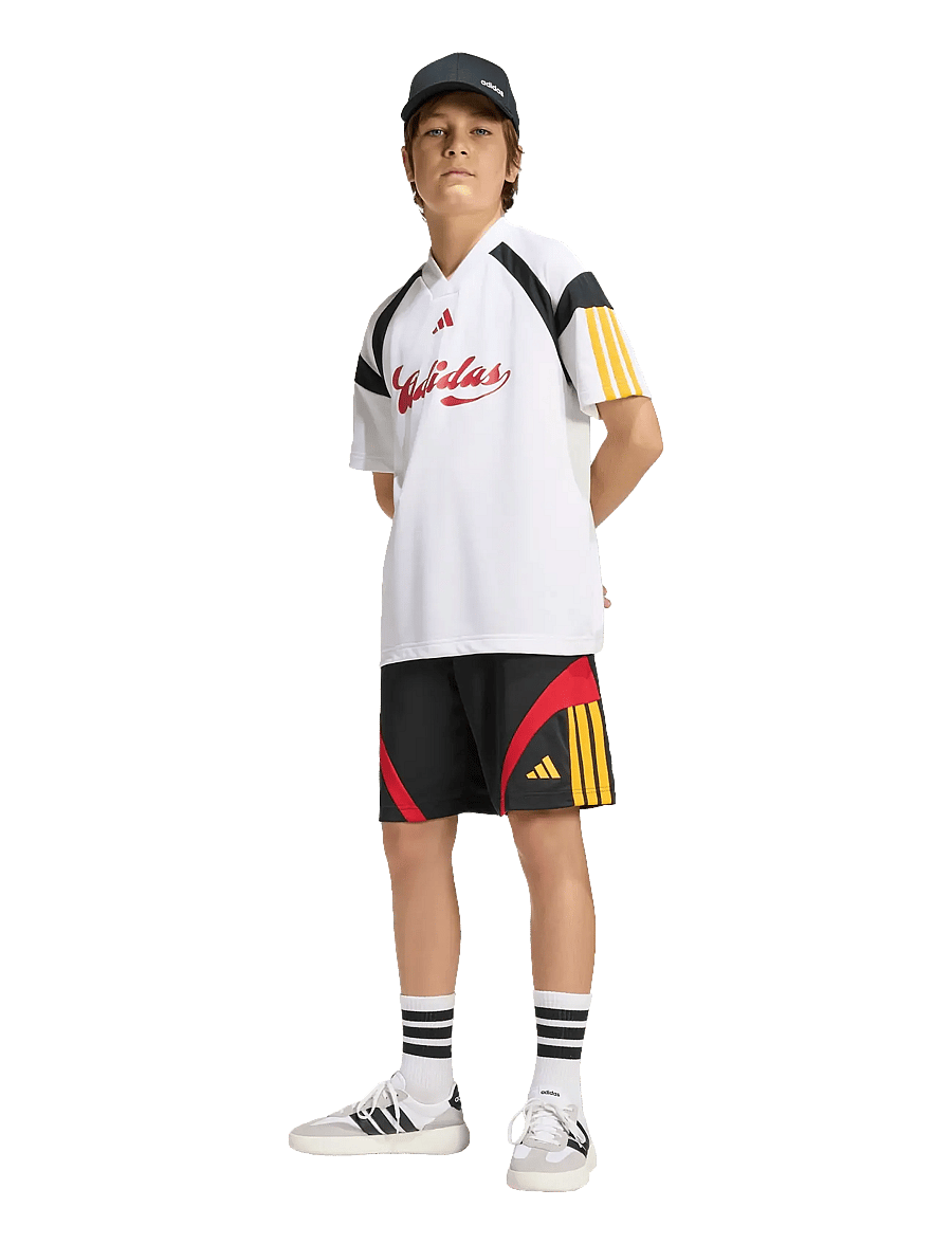 adidas Sportswear - J HOT TEE - sportoberteile - white/cogold/powred/b - 0