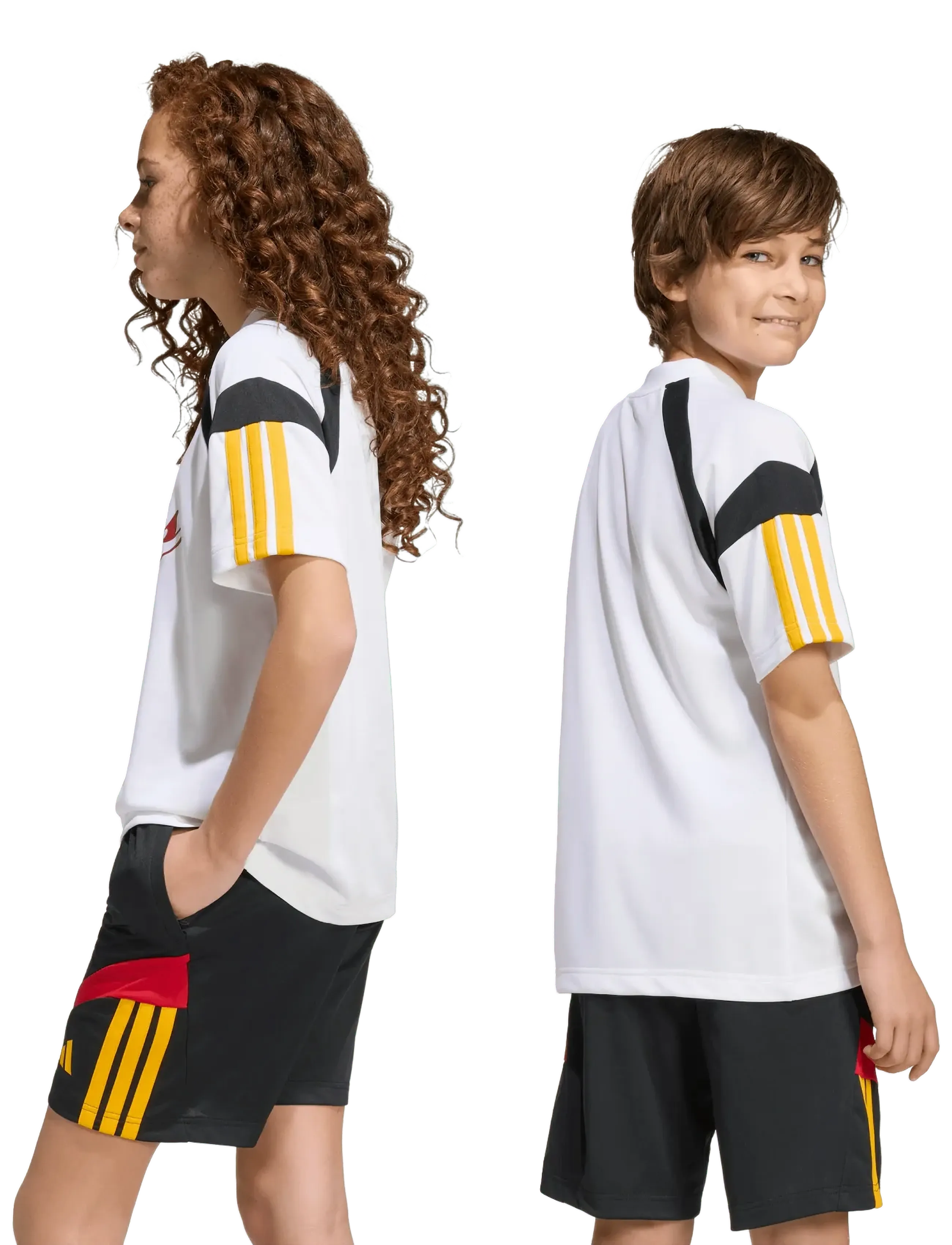 adidas Sportswear - J HOT TEE - spordisärgid - white/cogold/powred/b - 3