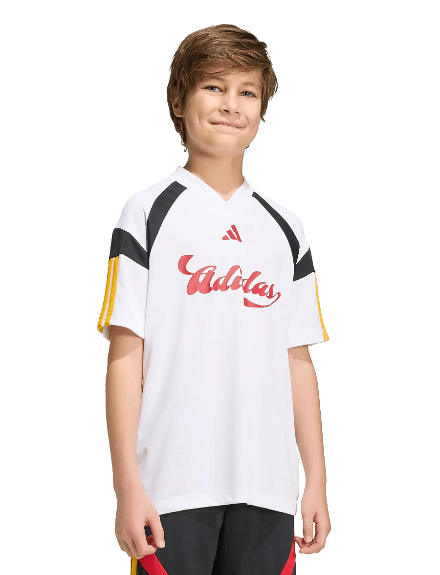 adidas Sportswear - J HOT TEE - sportoberteile - white/cogold/powred/b - 4