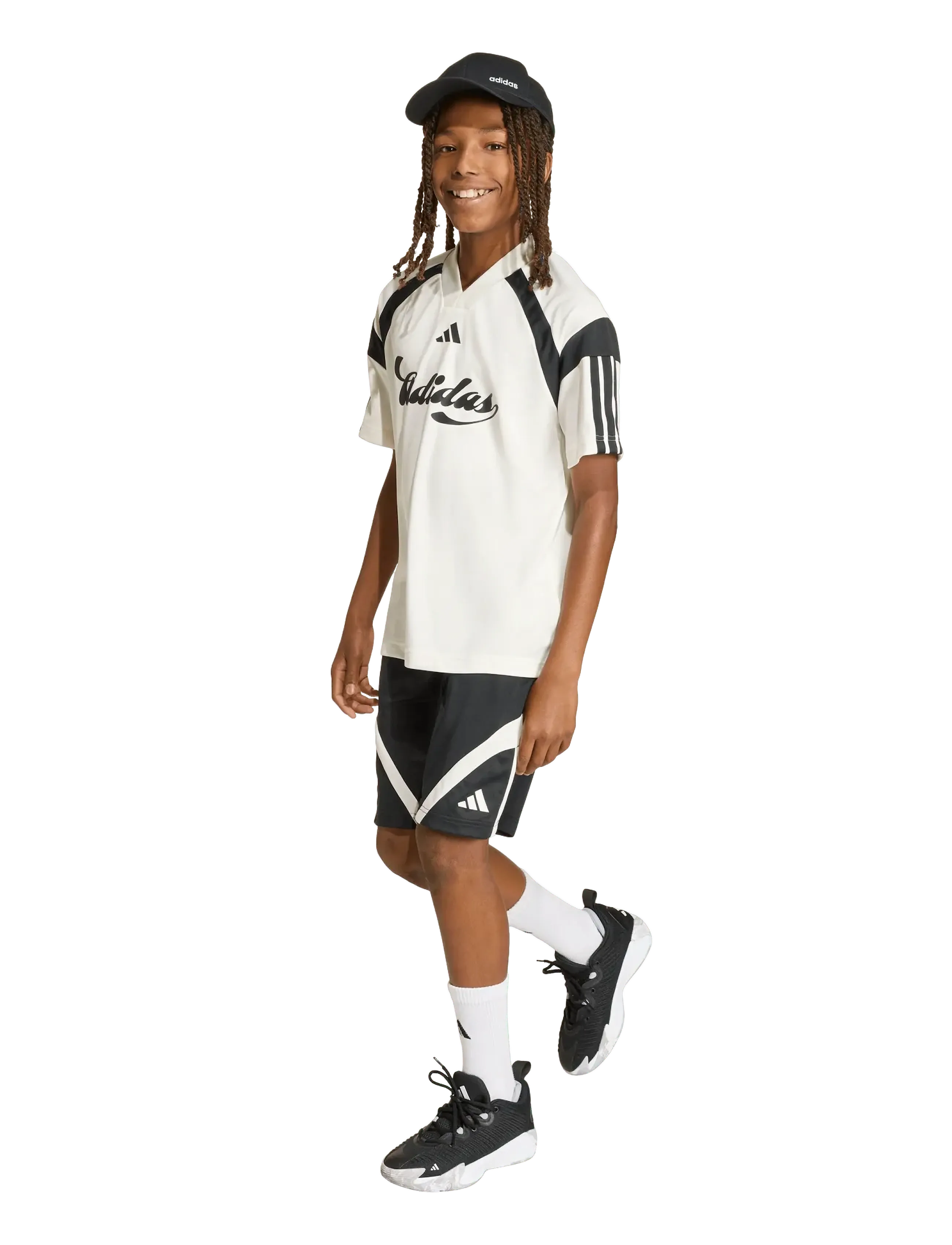 adidas Sportswear - J HOT TEE - sportstoppe - owhite/black/black - 5