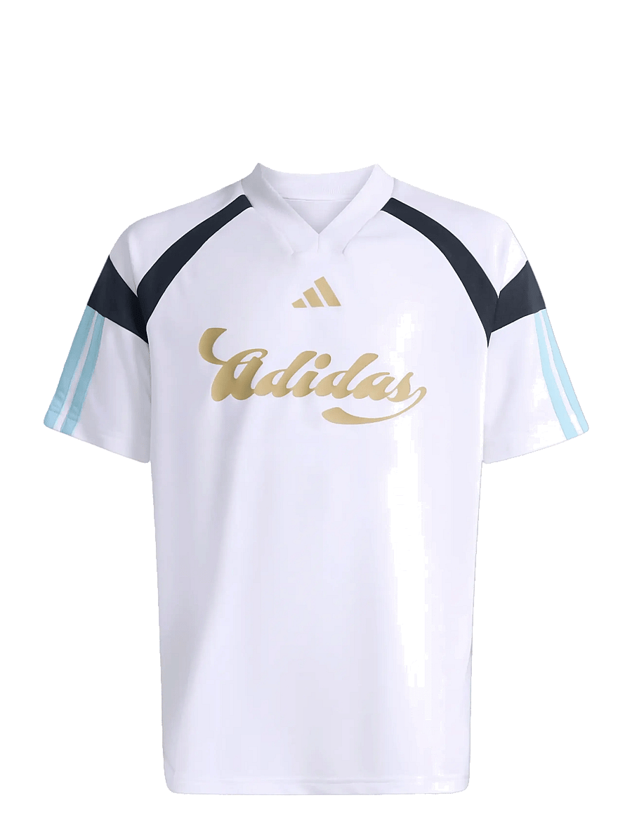 adidas Sportswear - J HOT TEE - sportoberteile - white/iceblu/hazbei/n - 1