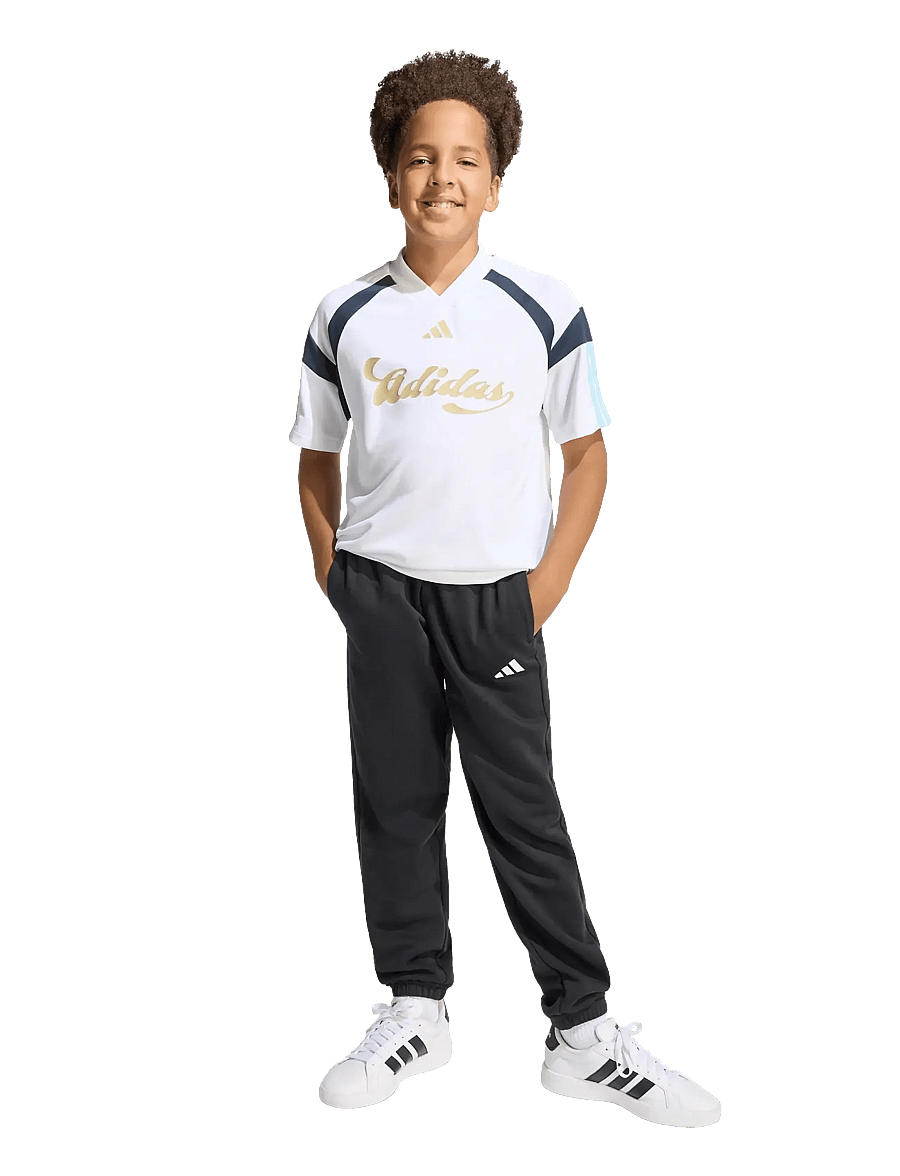 adidas Sportswear - J HOT TEE - sportoberteile - white/iceblu/hazbei/n - 0