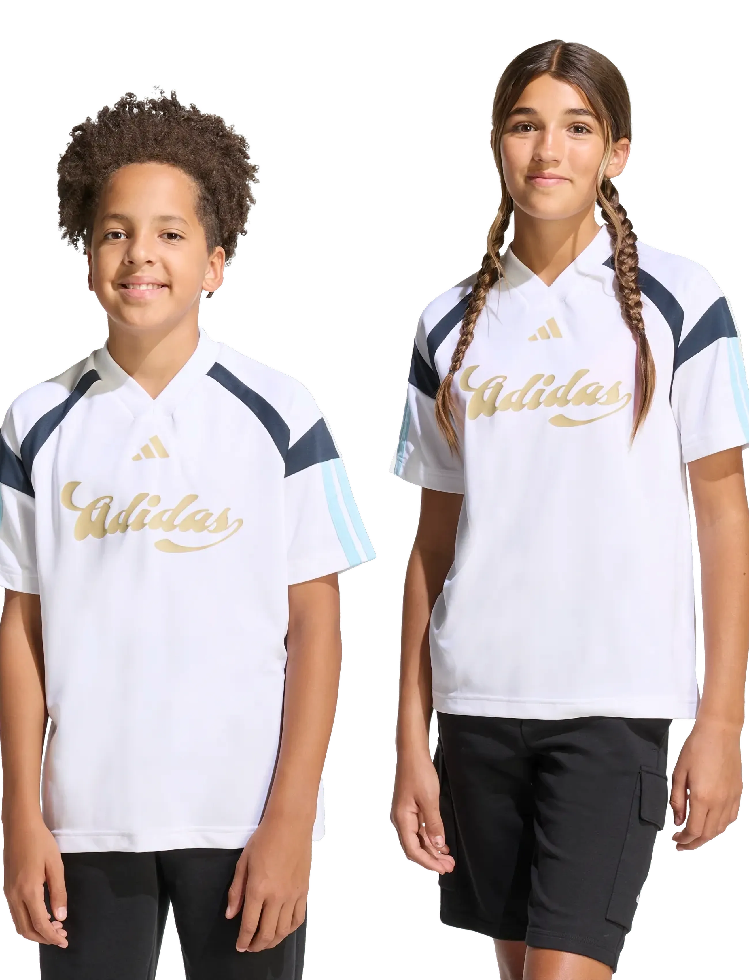adidas Sportswear - J HOT TEE - sportstoppe - white/iceblu/hazbei/n - 2