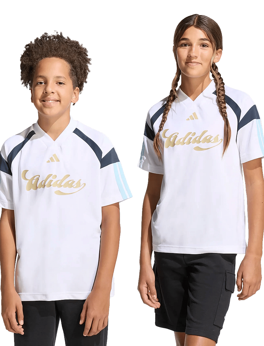 adidas Sportswear - J HOT TEE - sportoberteile - white/iceblu/hazbei/n - 2
