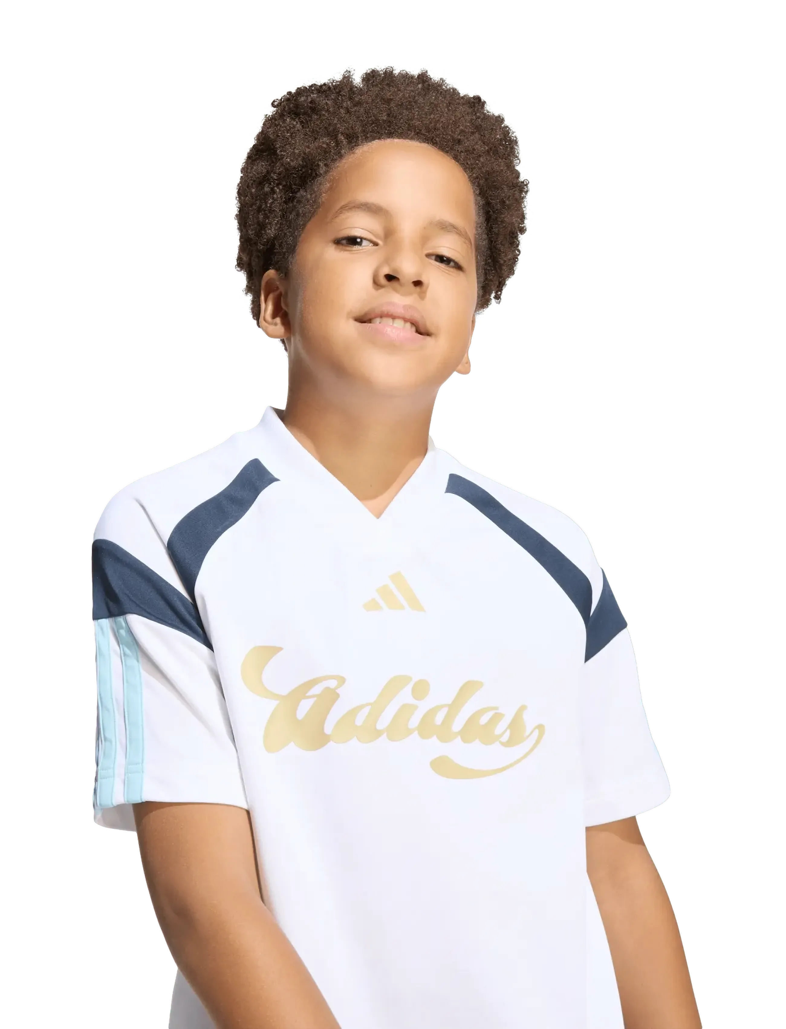 adidas Sportswear - J HOT TEE - sportstoppe - white/iceblu/hazbei/n - 5